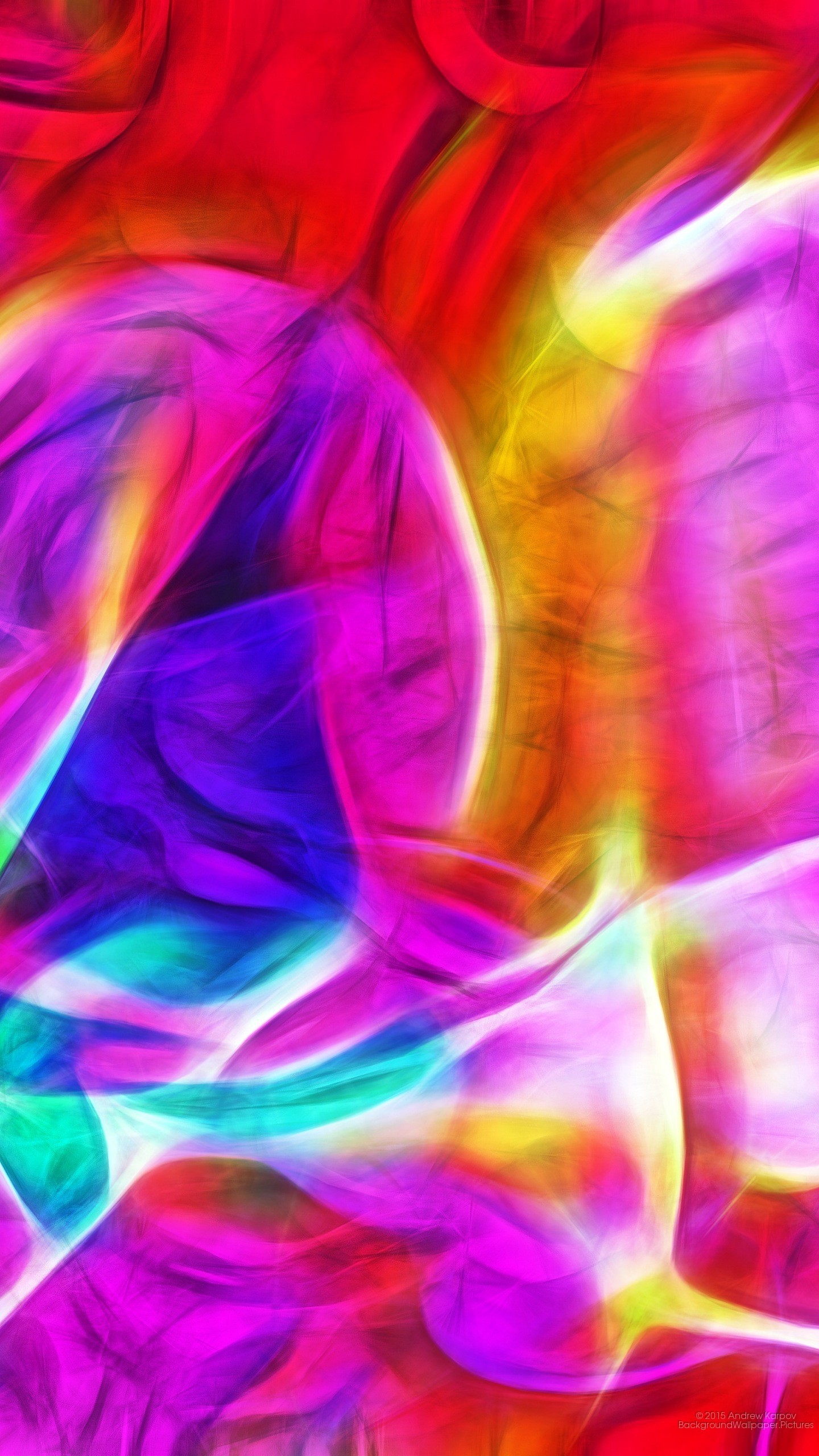 Astratto, Arte frattale, Rosa, Viola, wallpaper Samsung S25