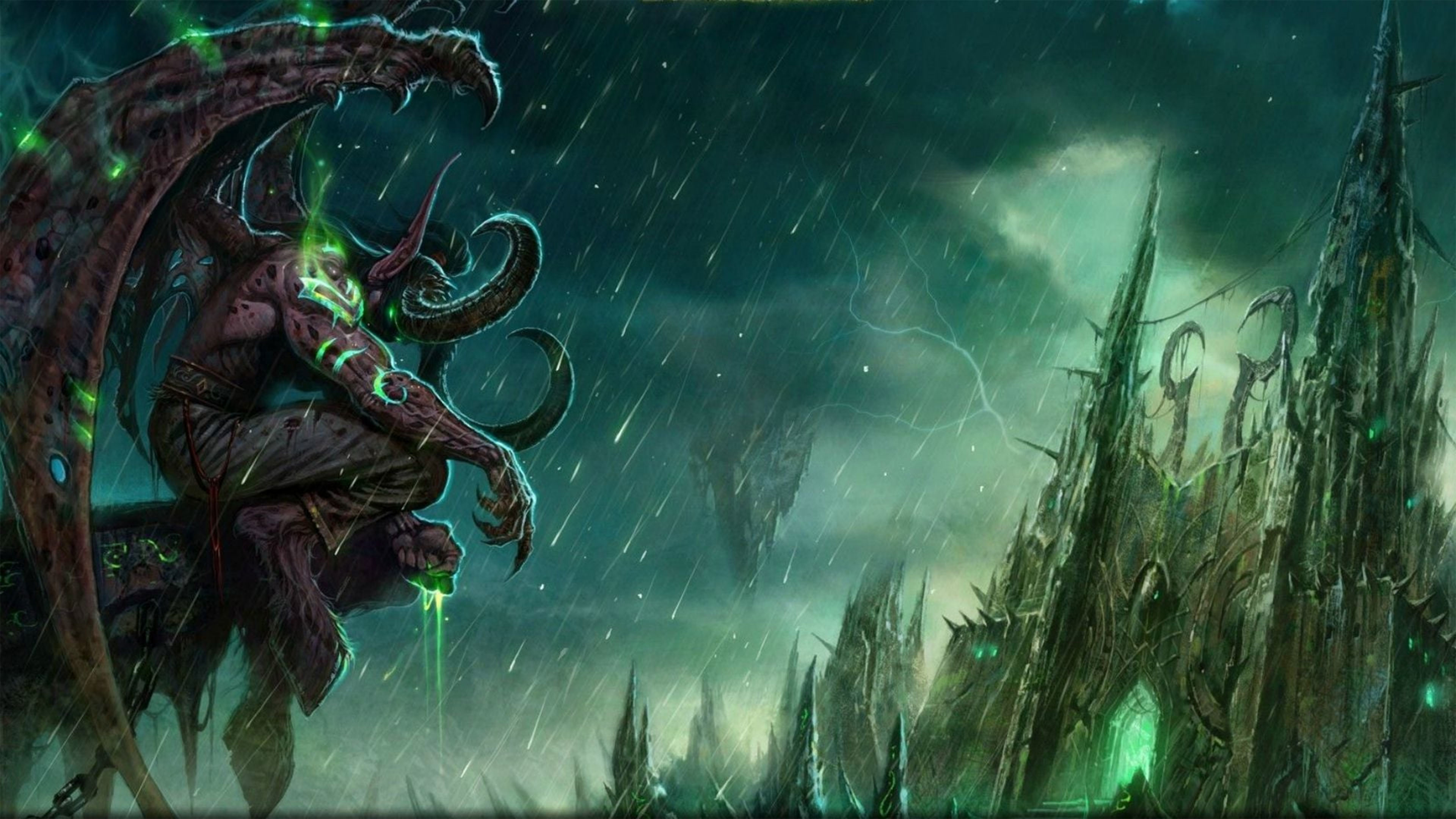 Illidan Stormrage, World of Warcraft, Videogioco, Fantasy, 3840x2160, sfondo per PC