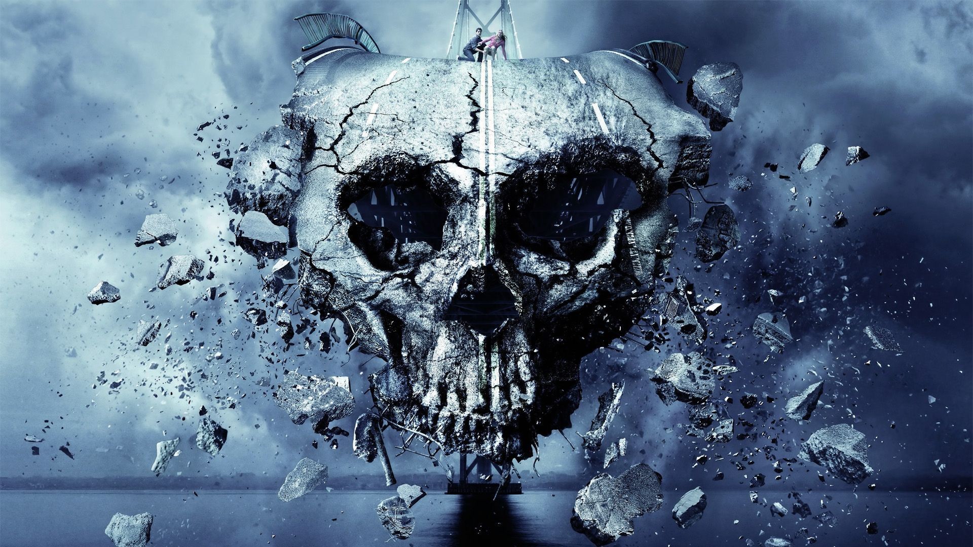 Final Destination 5, Teschio, Vetri rotti, Full HD, sfondo per PC