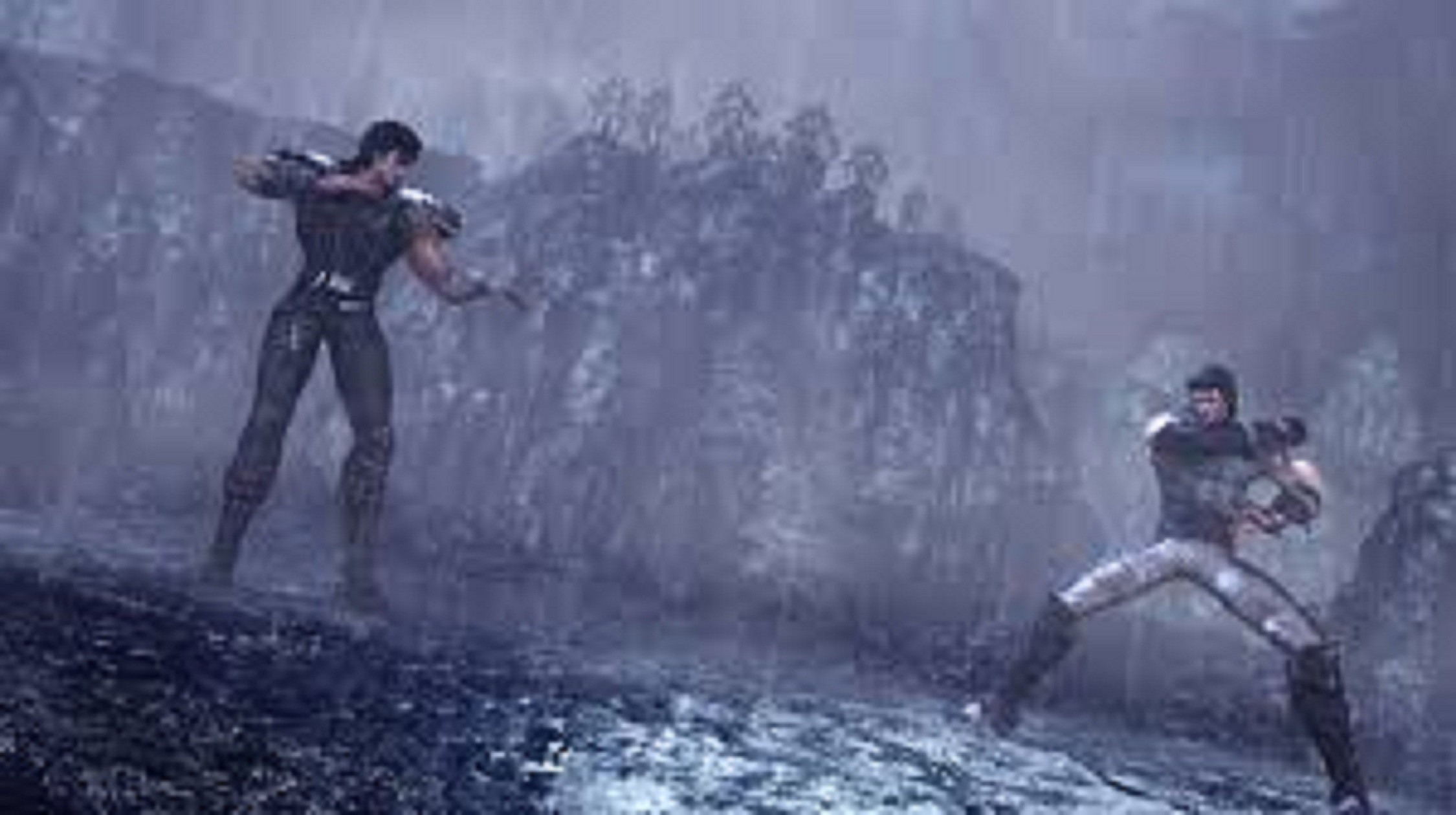 Kenshiro, Ken il guerriero, Pioggia, Duello, 16:9 Full HD, sfondo widescreen