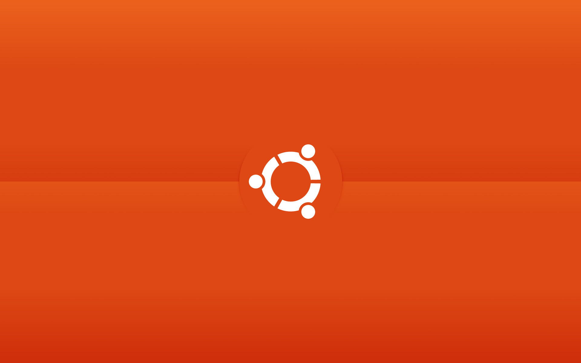Logo Ubuntu, Arancione, Minimalista, 16:10 Full HD, sfondo widescreen