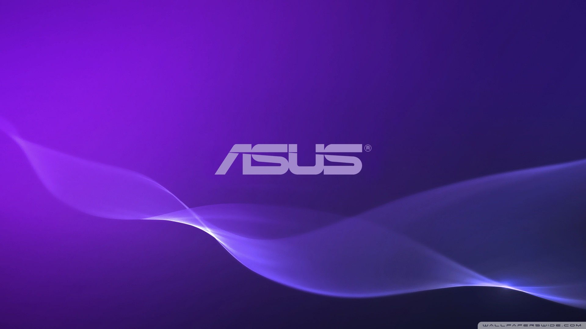 Asus, Logo, Onde viola, Full HD 1080p, sfondo desktop
