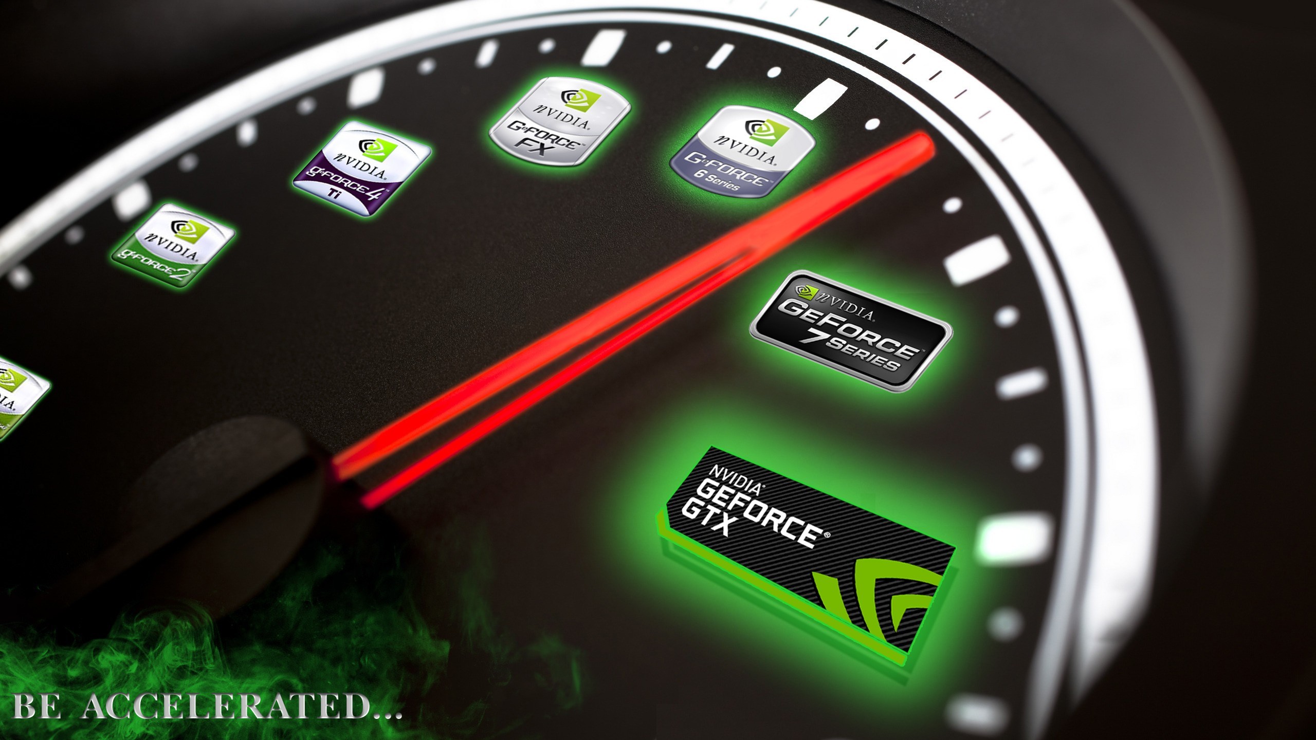Nvidia GeForce GTX, Tachimetro, Loghi, Velocità, 2K, sfondo per PC