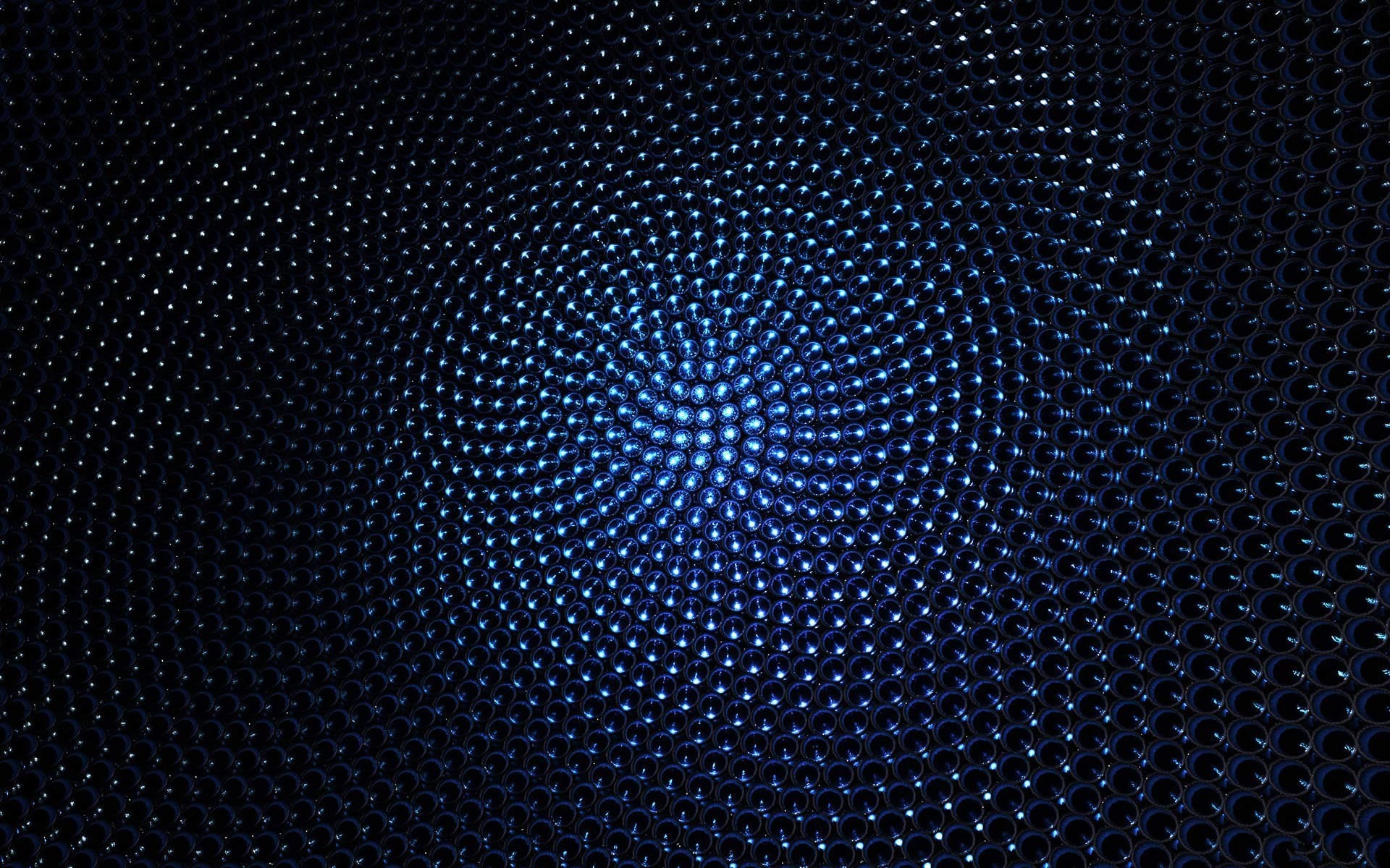 Spirale di punti, Blu, Astratto, Full HD, wallpaper per desktop