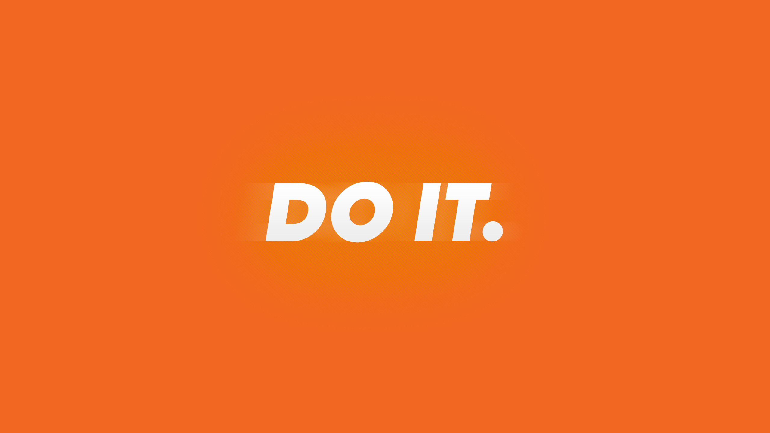 Do It, Scritta, Motivazionale, Arancione, 2560x1440, sfondo per PC
