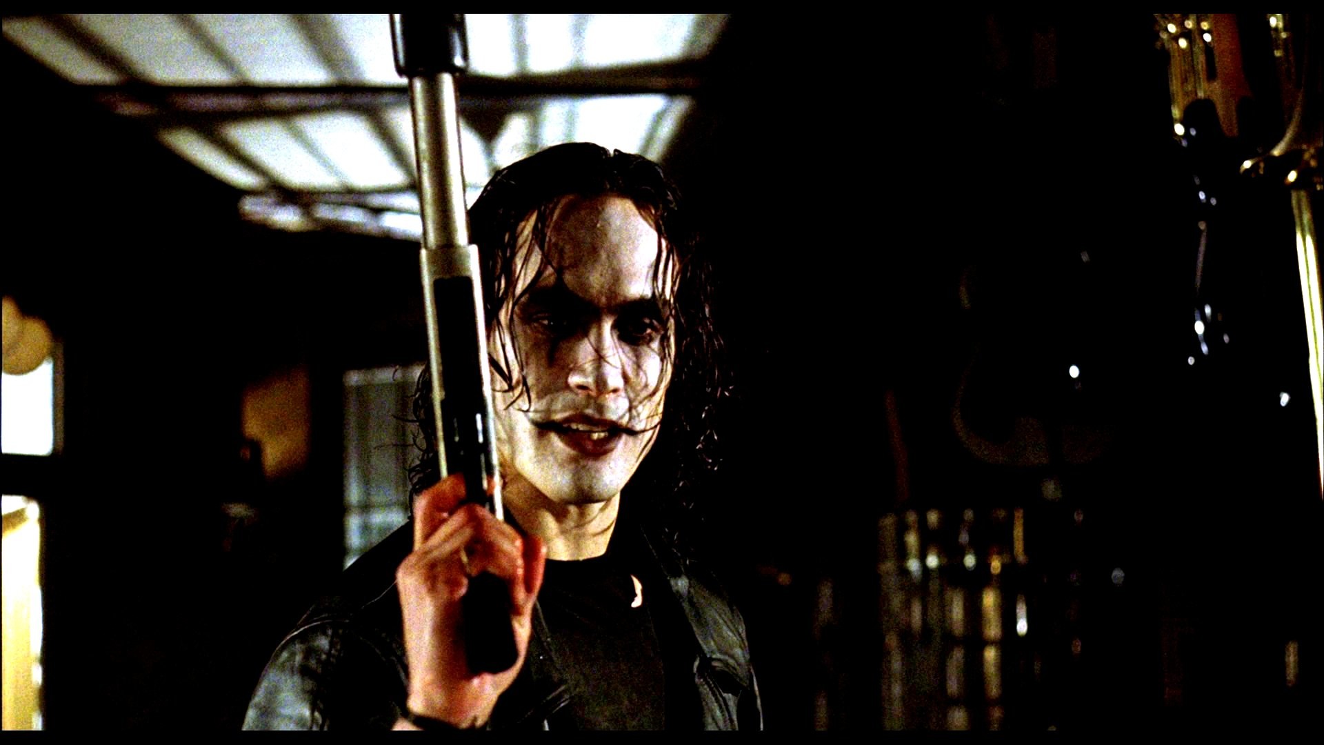 Eric Draven, Brandon Lee, Il corvo, Pistola, Trucco, Full HD 1080p, sfondo desktop