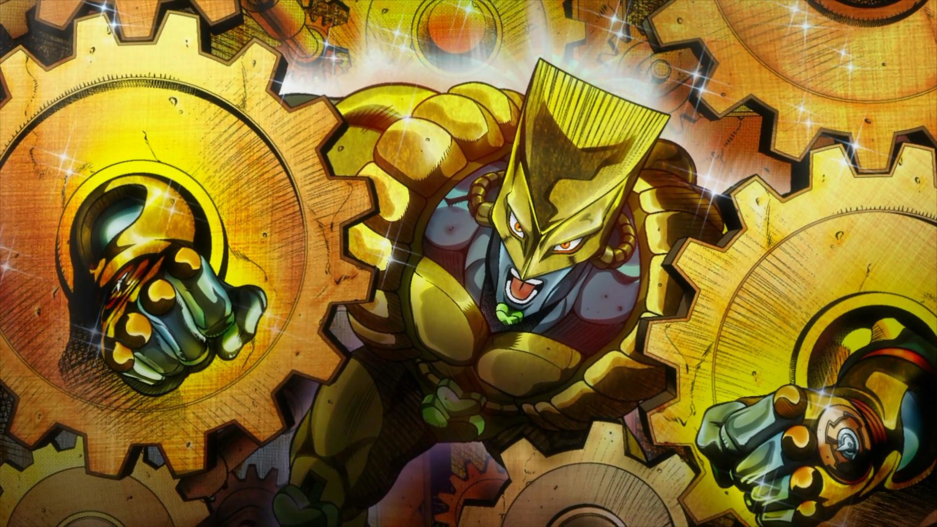 Le bizzarre avventure di JoJo, The World, Ingranaggi, Dorato, Full HD, sfondo desktop
