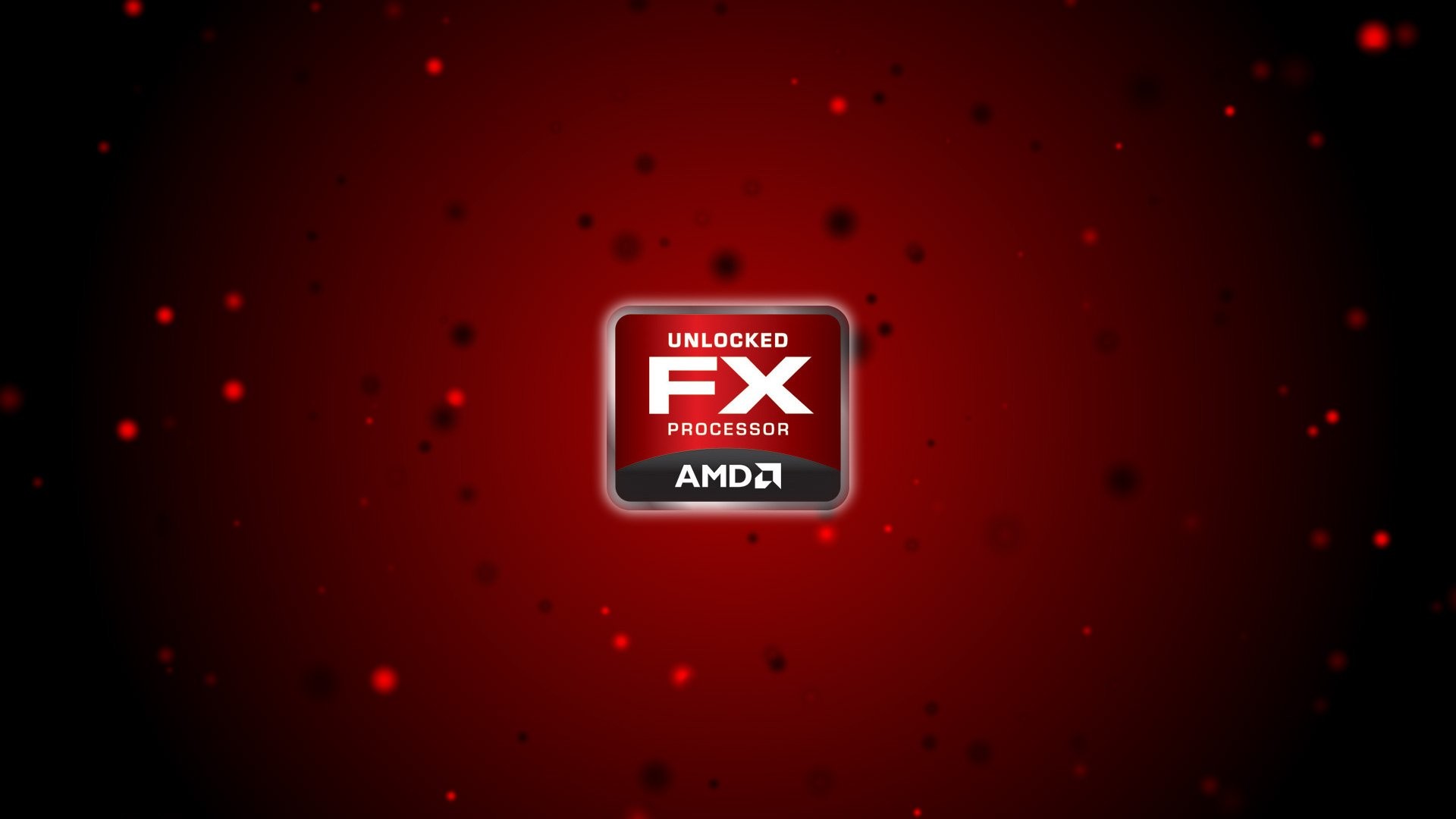 AMD FX, Logo, Rosso, 1920x1080, immagine di sfondo