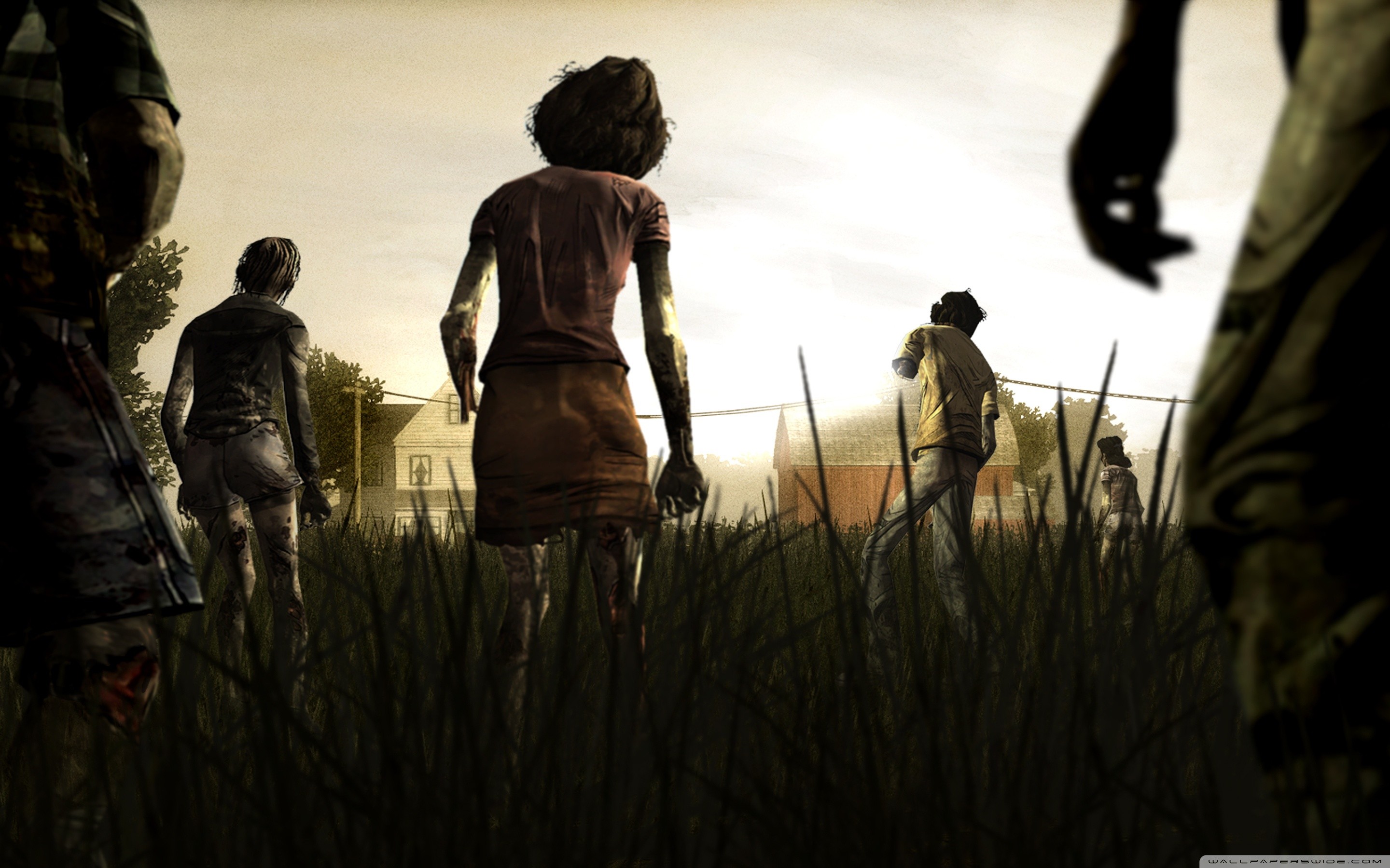 The Walking Dead (videogioco), Clementine, Lee Everett, Telltale Games, Zombie, sfondo 2K