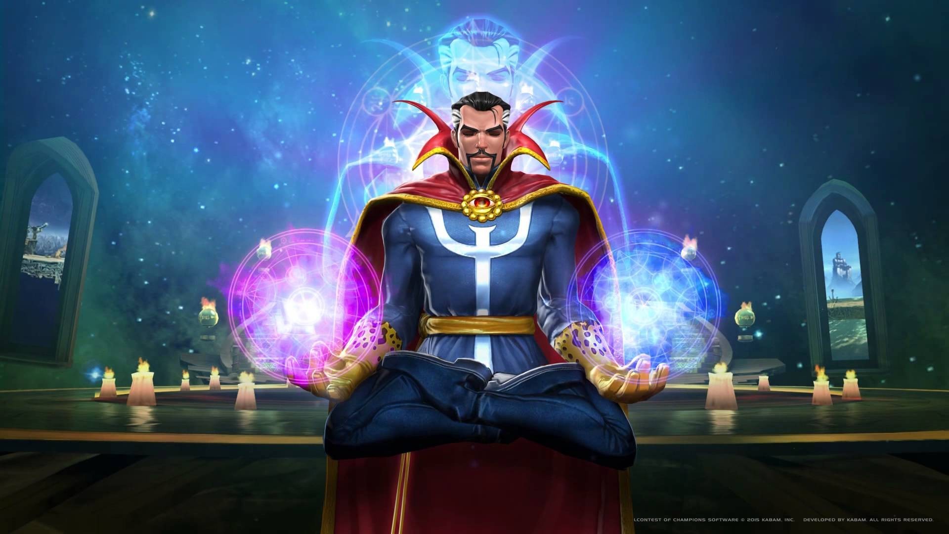 Doctor Strange, Meditazione, Magia, Sanctum Sanctorum, 1920x1080, sfondo per PC