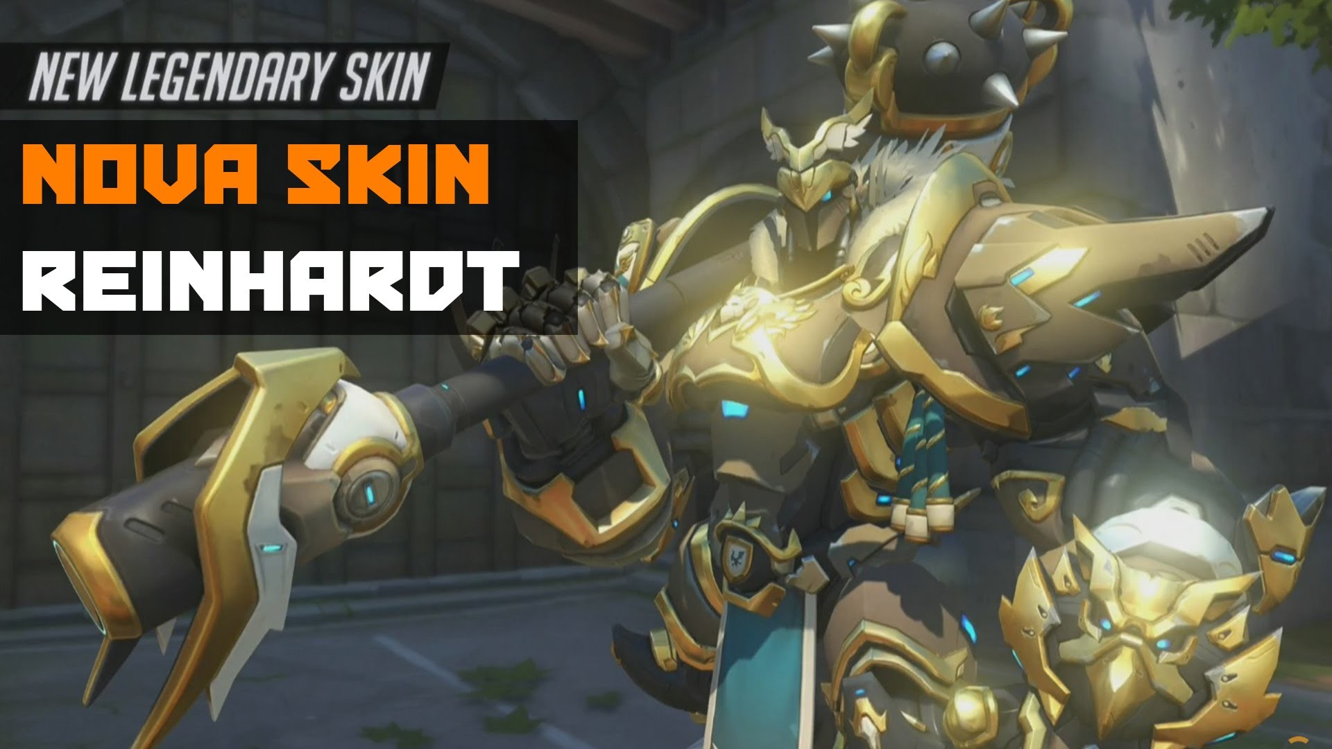 Nova Skin, Reinhardt, Overwatch, Skin leggendaria, 1920x1080, immagine di sfondo