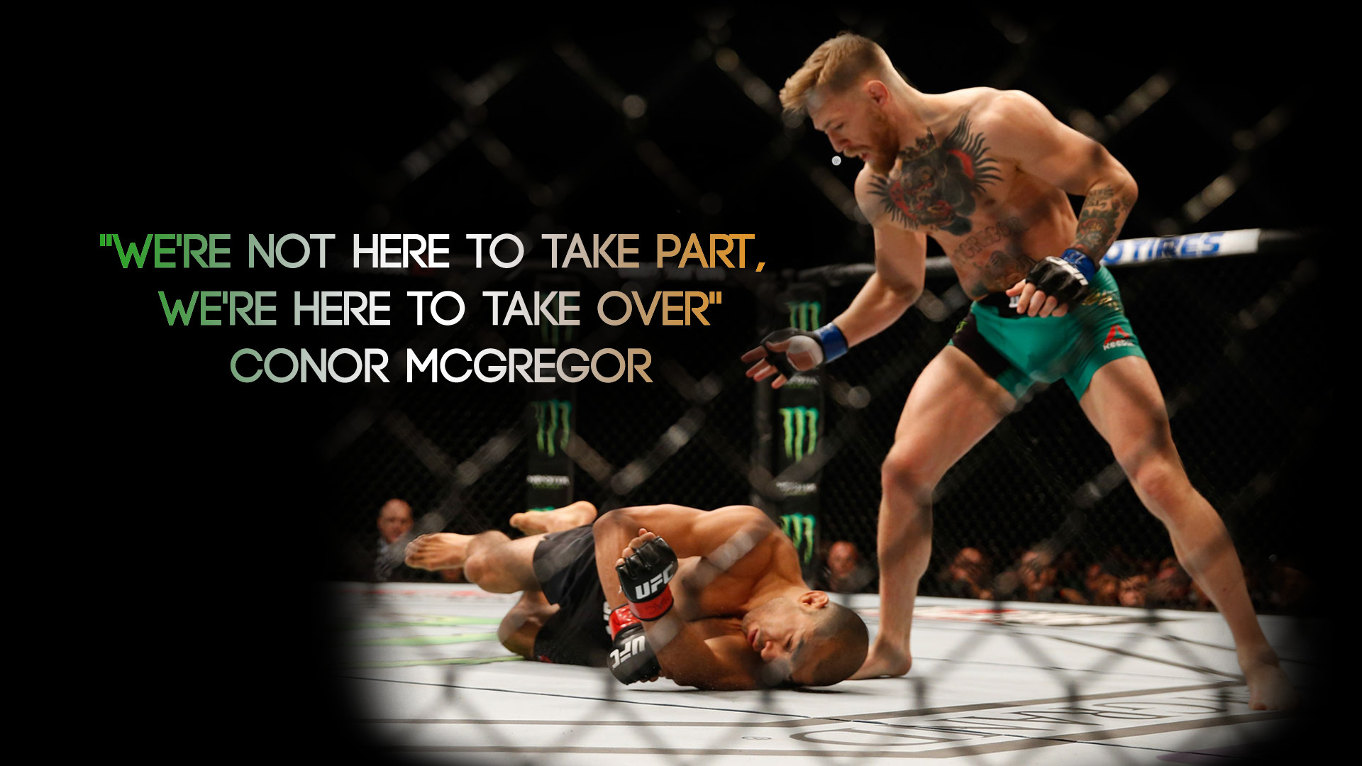 Conor McGregor, Citazione, Ottagono, Knockout, 1920x1080, wallpaper desktop