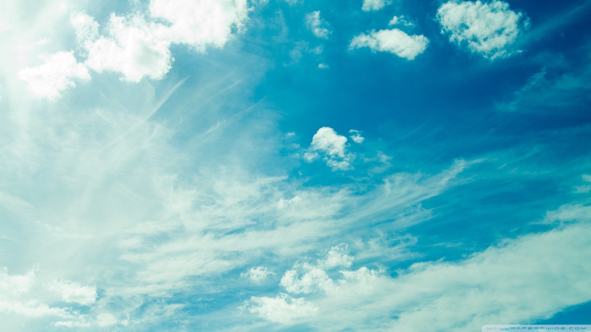 Cielo azzurro, Nuvole, Cirri, Cielo, Natura, Full HD, sfondo Windows 11