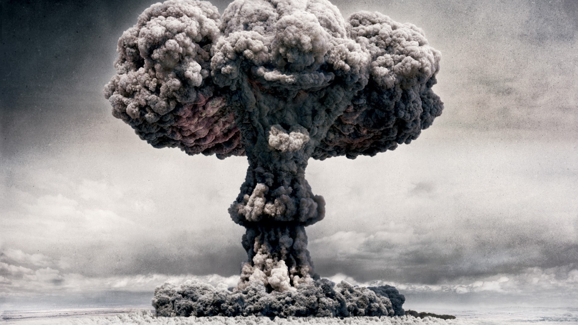 Fungo atomico, Esplosione nucleare, Bomba atomica, 16:9 Full HD, sfondo widescreen