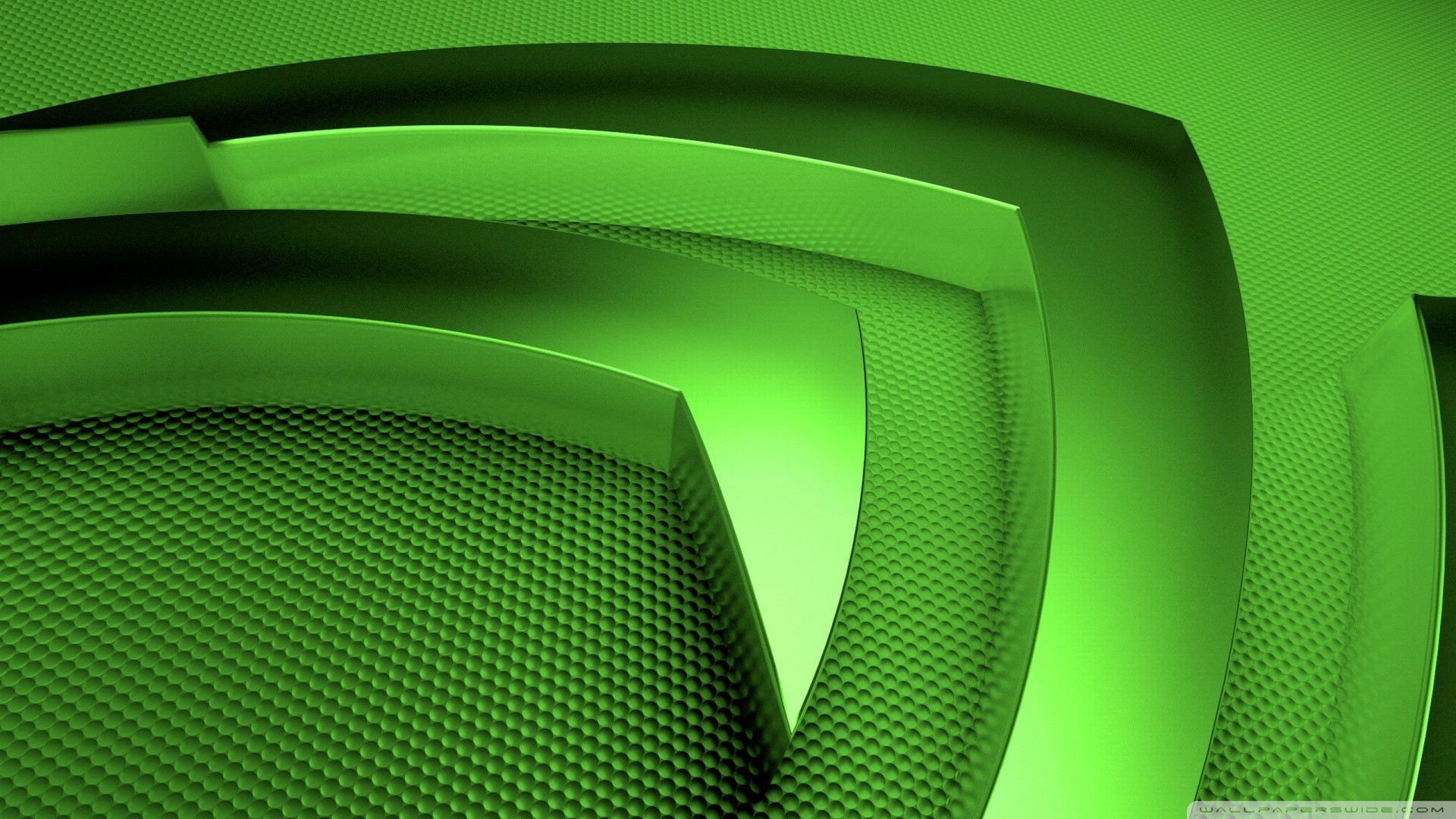 Logo Nvidia, Nvidia, Verde, 3D, 1920x1080, immagine di sfondo