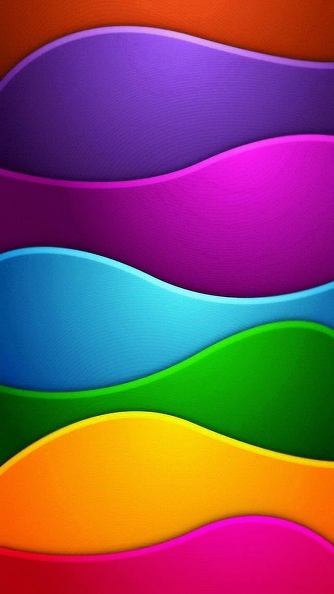 Onde colorate, Arcobaleno, Astratto, sfondo Full HD per smartphone