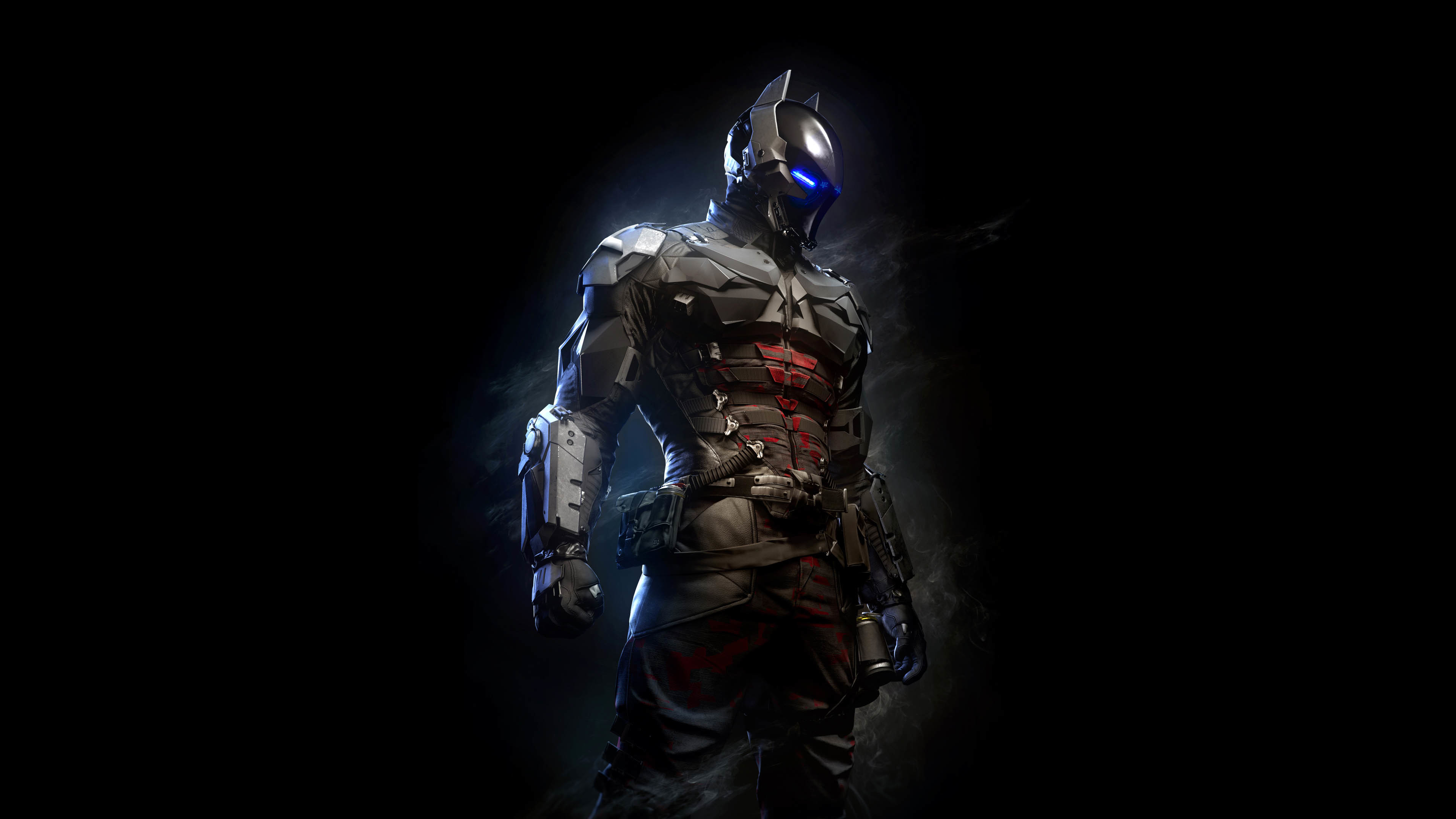 Batman: Arkham Knight, Arkham Knight, Videogioco, Sfondo nero, 4K, wallpaper per PC