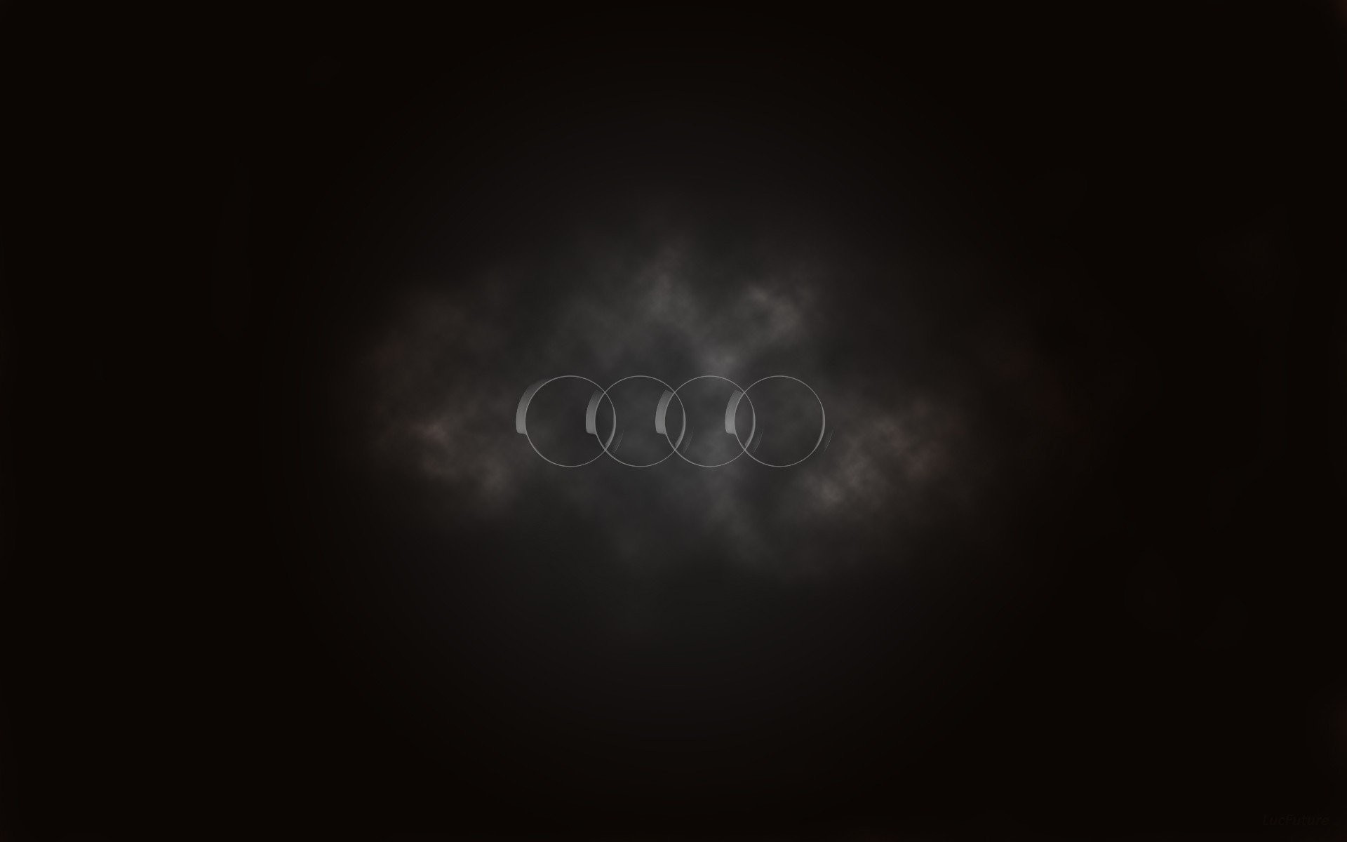 Logo Audi, Audi, Fumo, Sfondo scuro, Full HD, wallpaper per computer