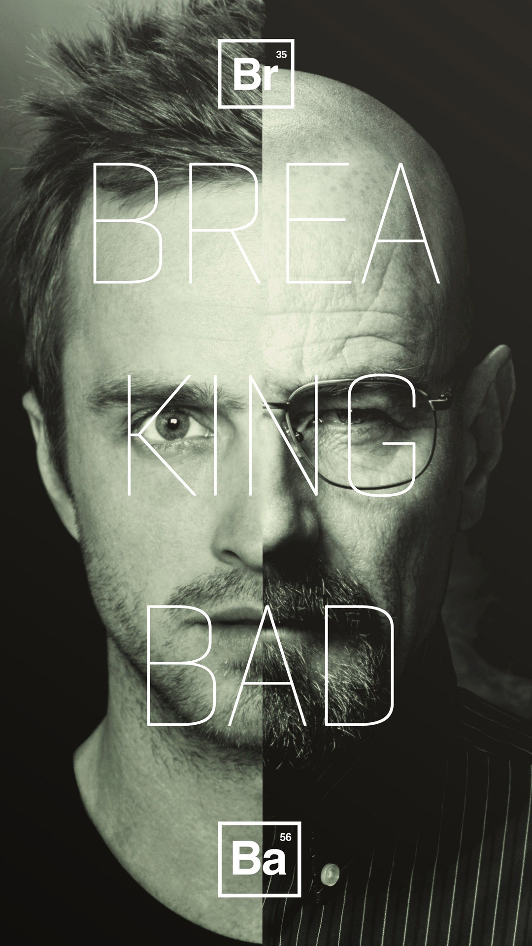 Walter White, Bryan Cranston, Breaking Bad, Tavola periodica, Bianco e nero, schermata di blocco