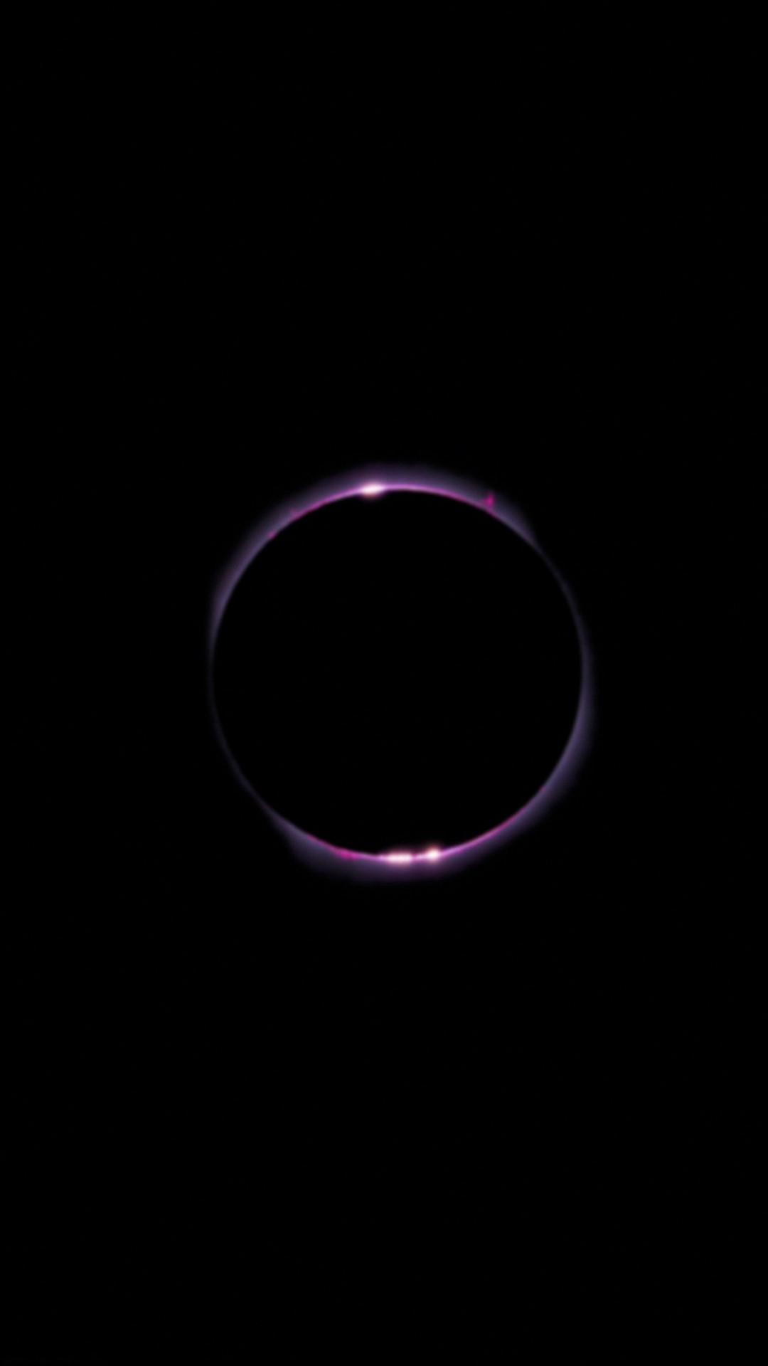 Eclissi, Anello di luce, Sfondo nero, Minimalismo, wallpaper iPhone