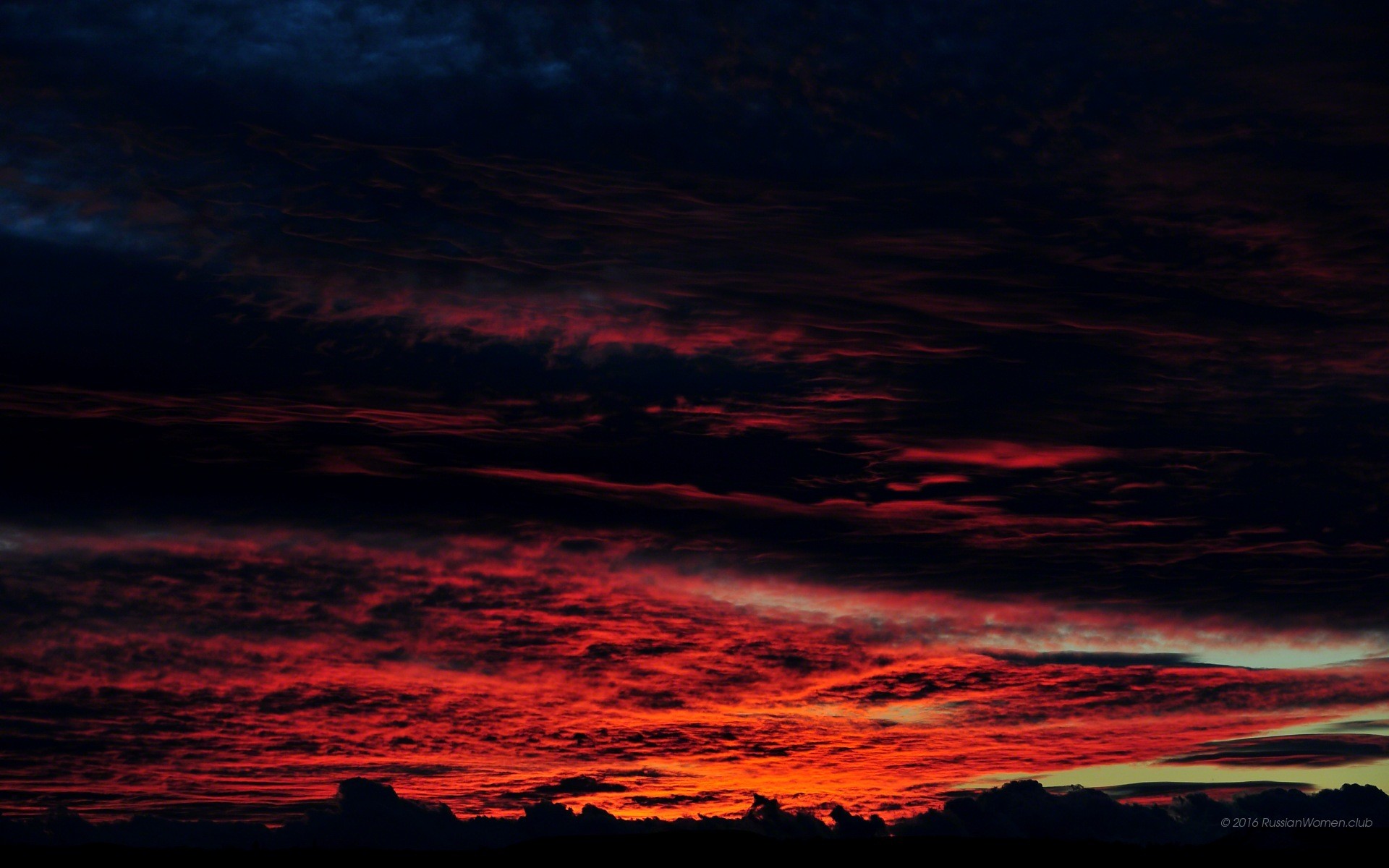 Tramonto, Nuvole rosse, Cielo, Scuro, sfondo cellulare