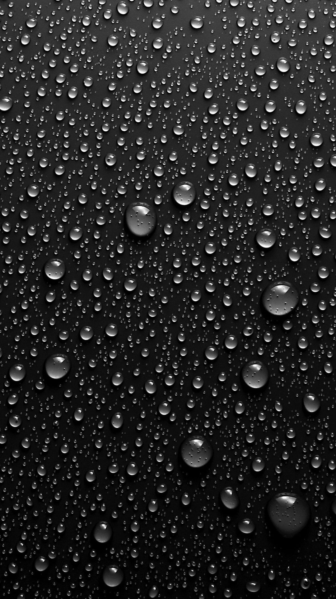 Gocce d'acqua, Sfondo nero, Macro, schermata di blocco iPhone 5