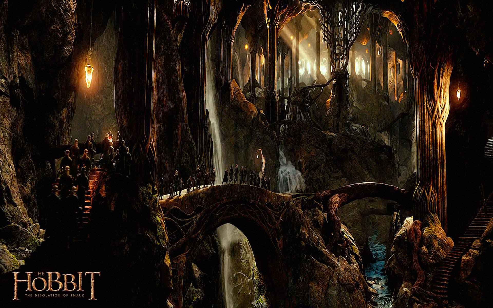 Bosco Atro, Palazzo di Thranduil, Lo Hobbit: La desolazione di Smaug, sfondo Full HD per portatile