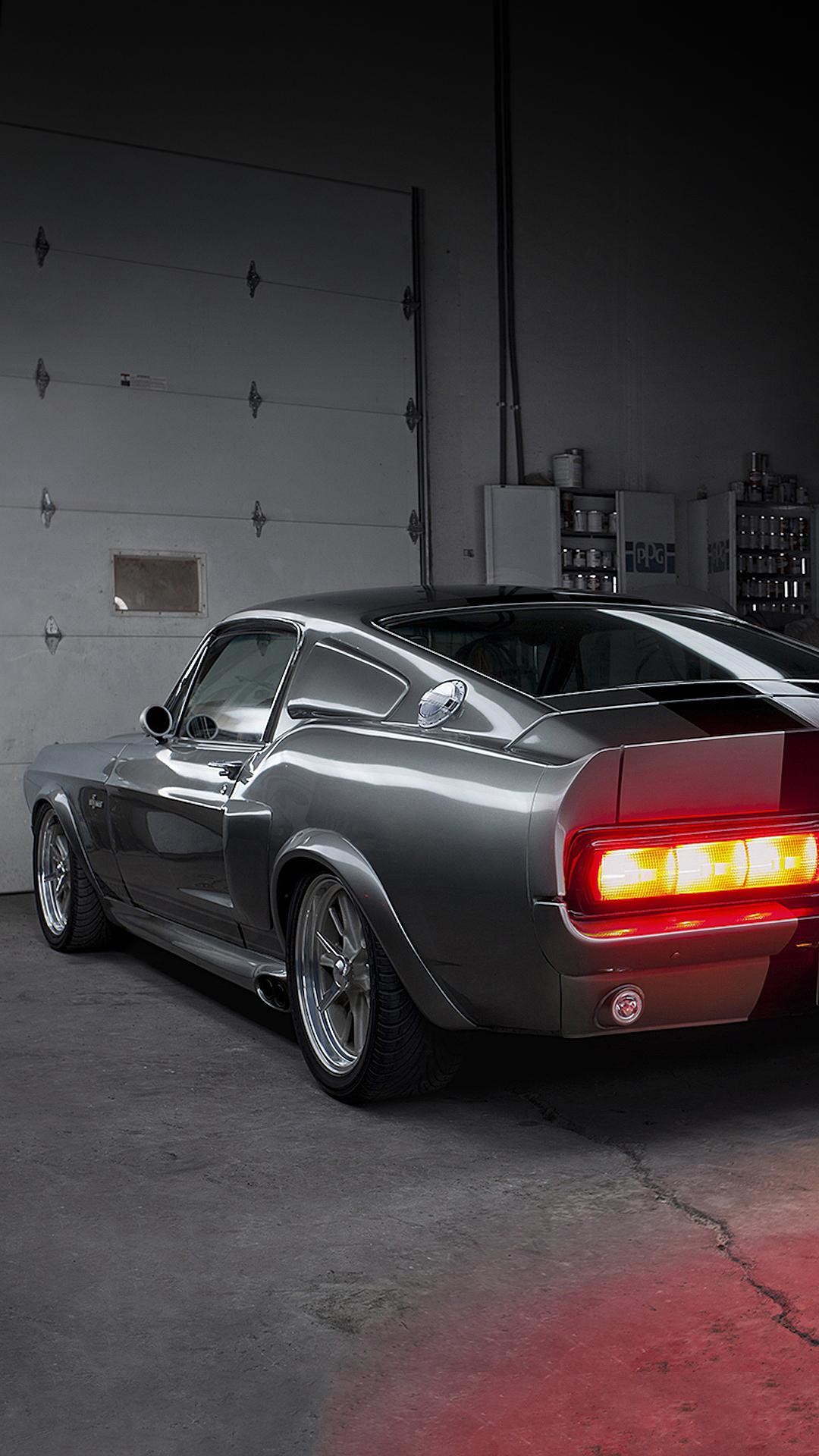 Shelby Mustang GT500 Eleanor, Ford Mustang, Muscle car, Garage, sfondo iPhone 7 Plus