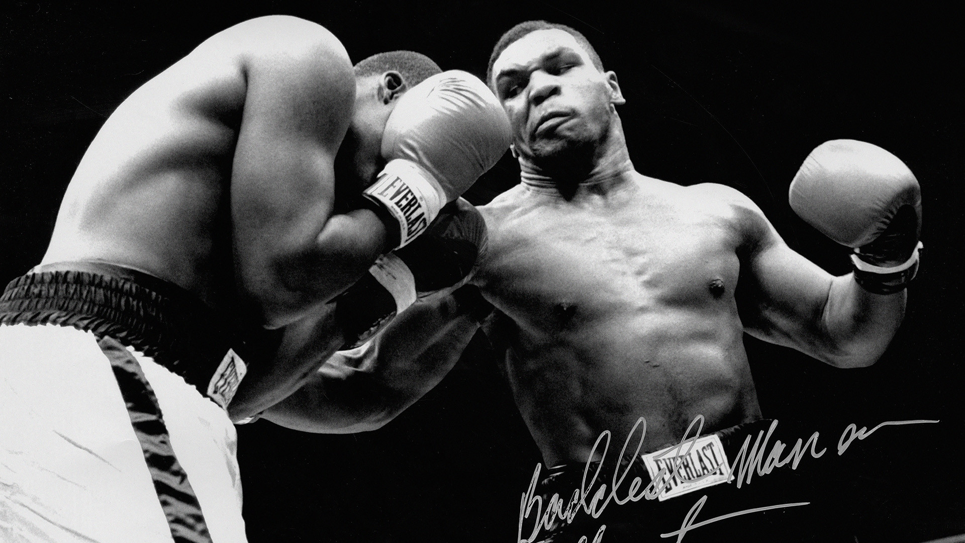 Mike Tyson, Pugilato, Everlast, Bianco e nero, 1920x1080, immagine di sfondo