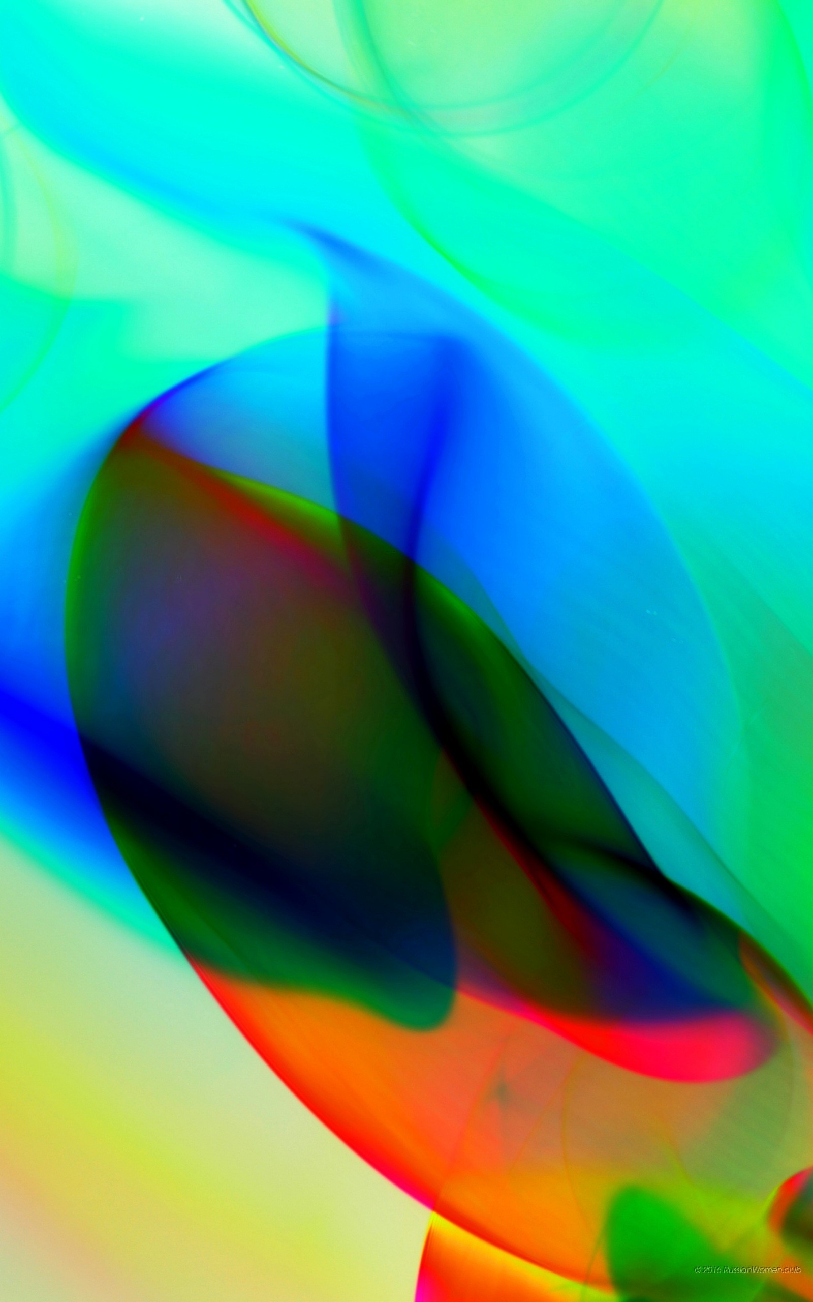 Forme fluide, Turchese, Verde, Astratto, QHD+, schermata di blocco del cellulare
