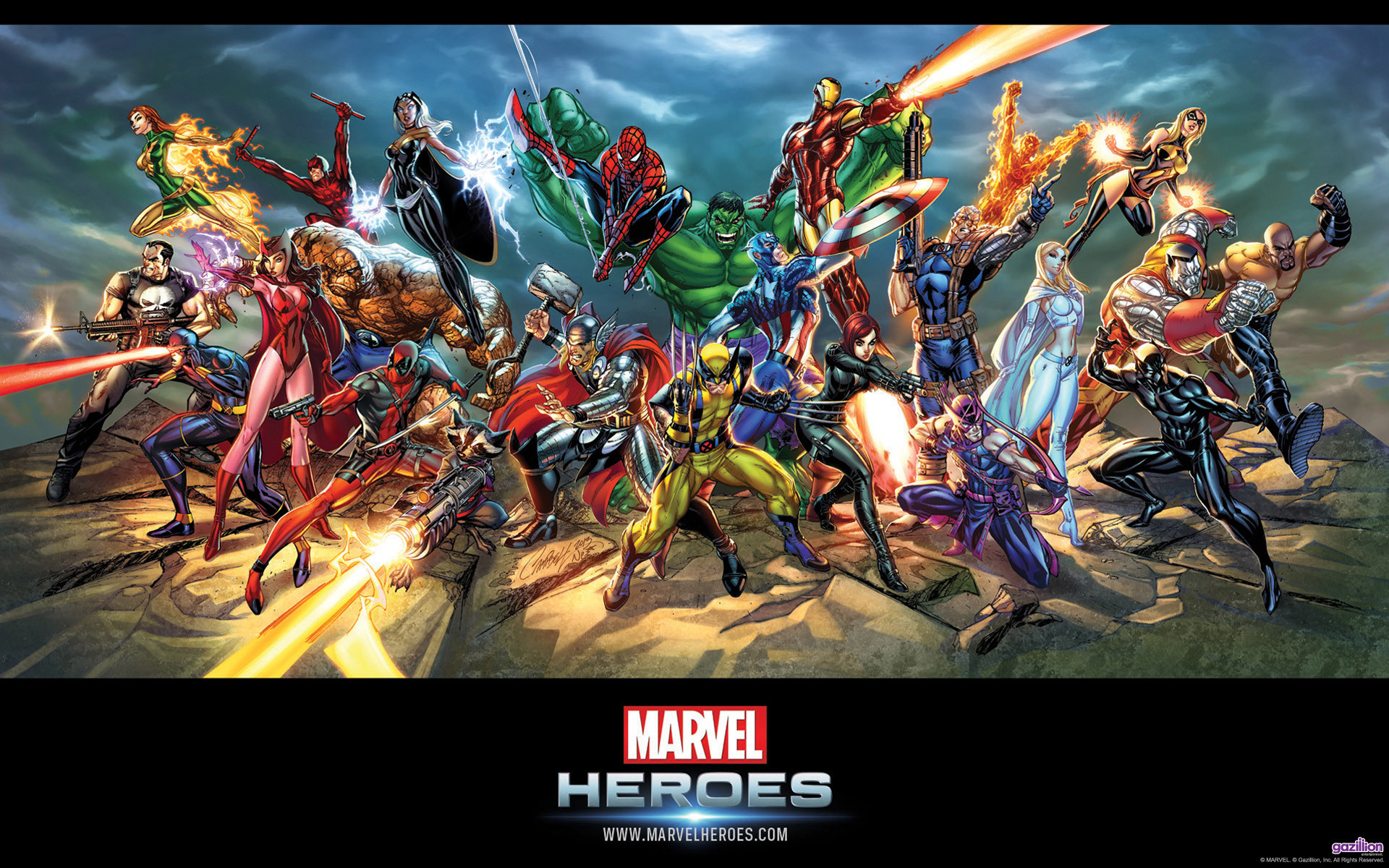 Marvel Heroes, Videogioco, Supereroi, 1920x1200, sfondo per PC