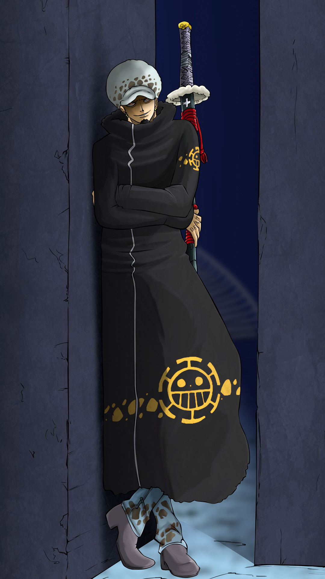 Trafalgar Law, One Piece, Kikoku, Verticale, sfondo per iPhone e Android