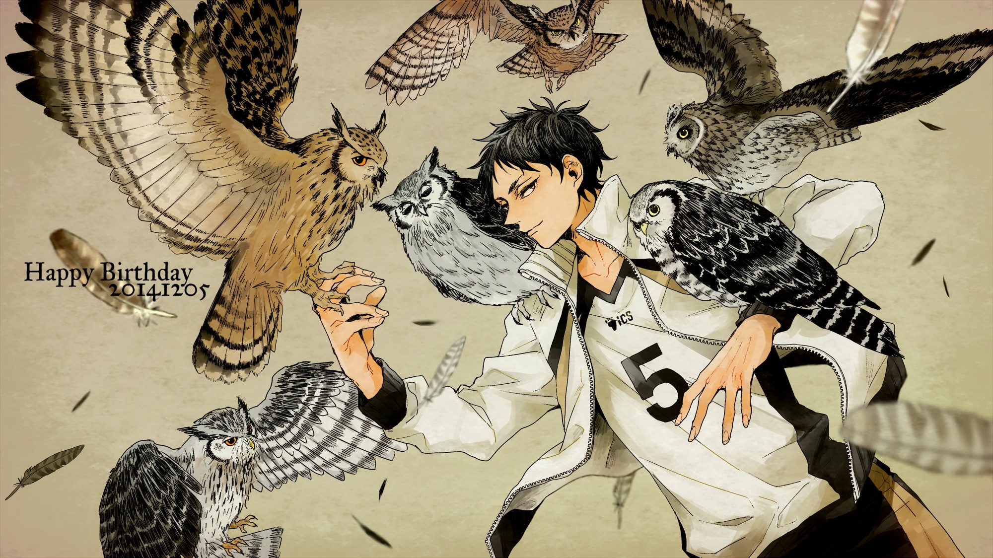 Keiji Akaashi, Fukurodani, Haikyu!!, Gufi, Compleanno, Full HD, sfondo desktop