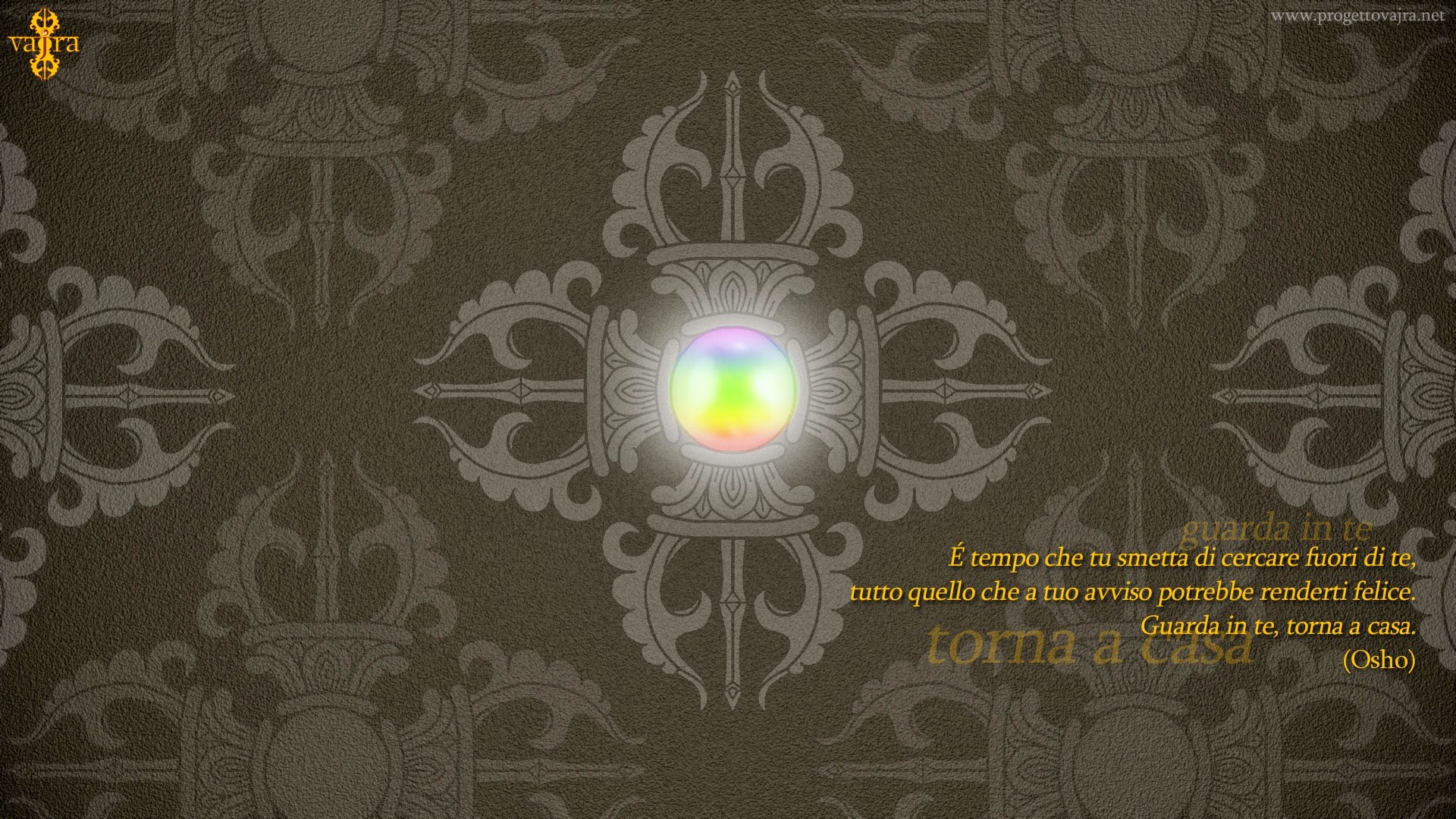 Mandala, Osho, Citazione, Luce, 16:9 Full HD, sfondo widescreen