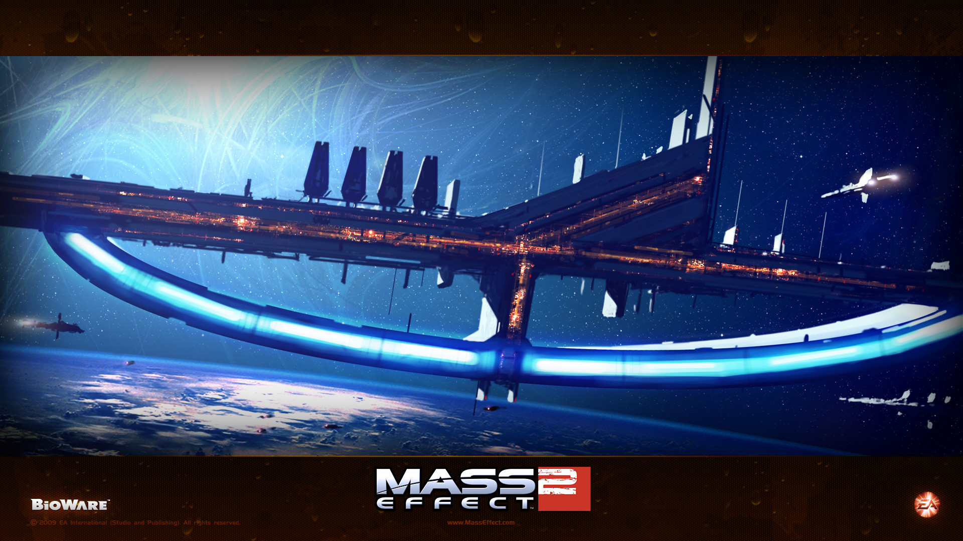 Mass Effect 2, Mass Effect, Stazione spaziale, BioWare, Full HD, sfondo desktop