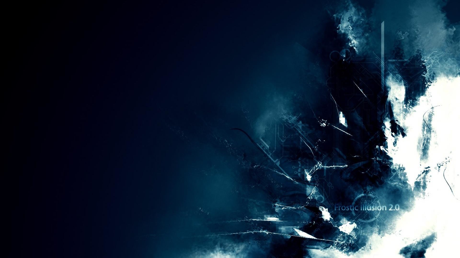 Grunge, Schizzi, Blu scuro, Full HD, sfondo Windows 11