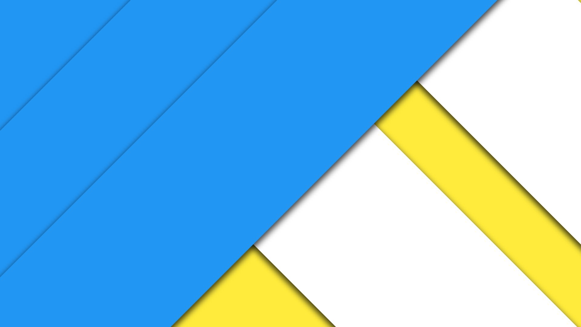 Material Design, Blu, Giallo, Bianco, Diagonali, Full HD, sfondo desktop