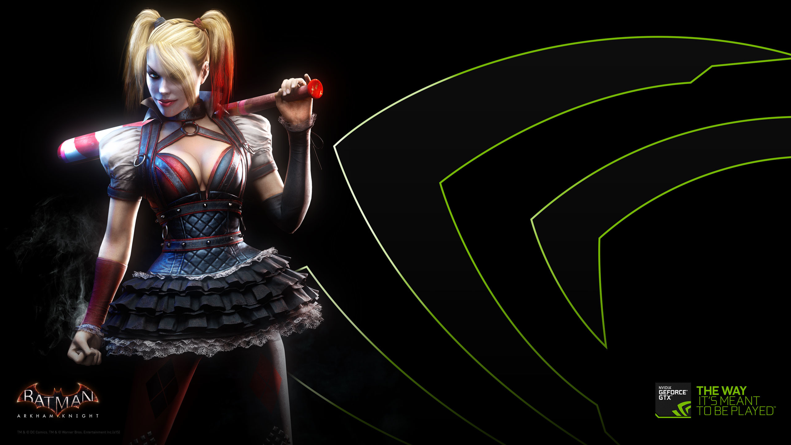 Batman: Arkham Knight, Harley Quinn, Nvidia, The Way It's Meant to Be Played, sfondo desktop