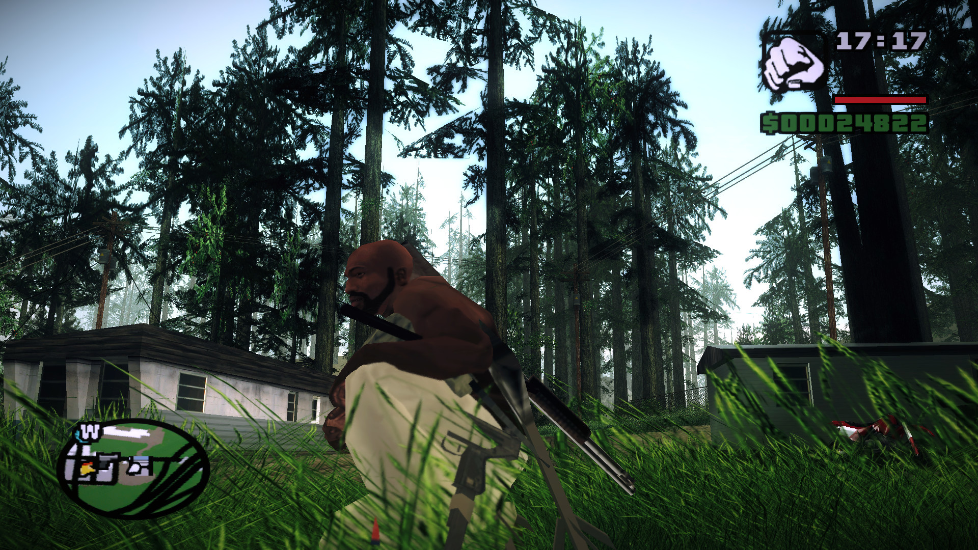 GTA San Andreas, Bosco, Mod grafica, Gameplay, Full HD, sfondo per portatile