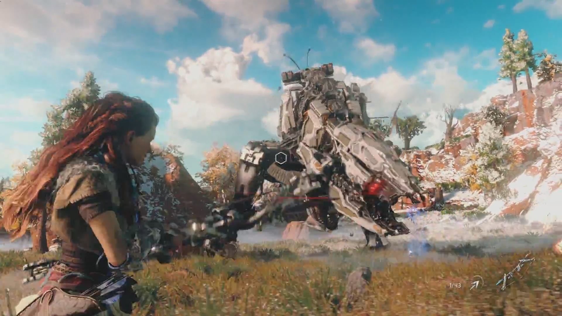 Aloy, Horizon Zero Dawn, Sawtooth, Prato, Full HD, wallpaper per PC