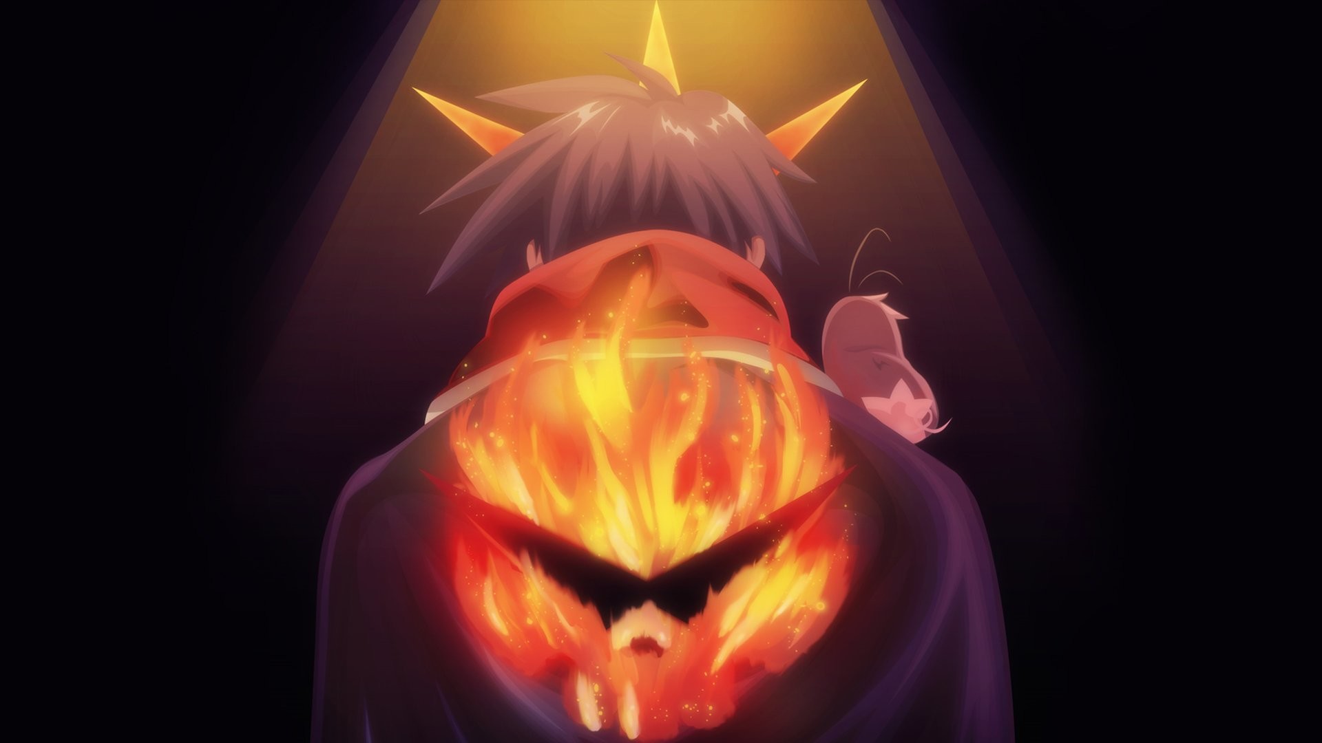 Kamina, Gurren Lagann, Fiamme, Occhiali, 16:9 Full HD, sfondo widescreen