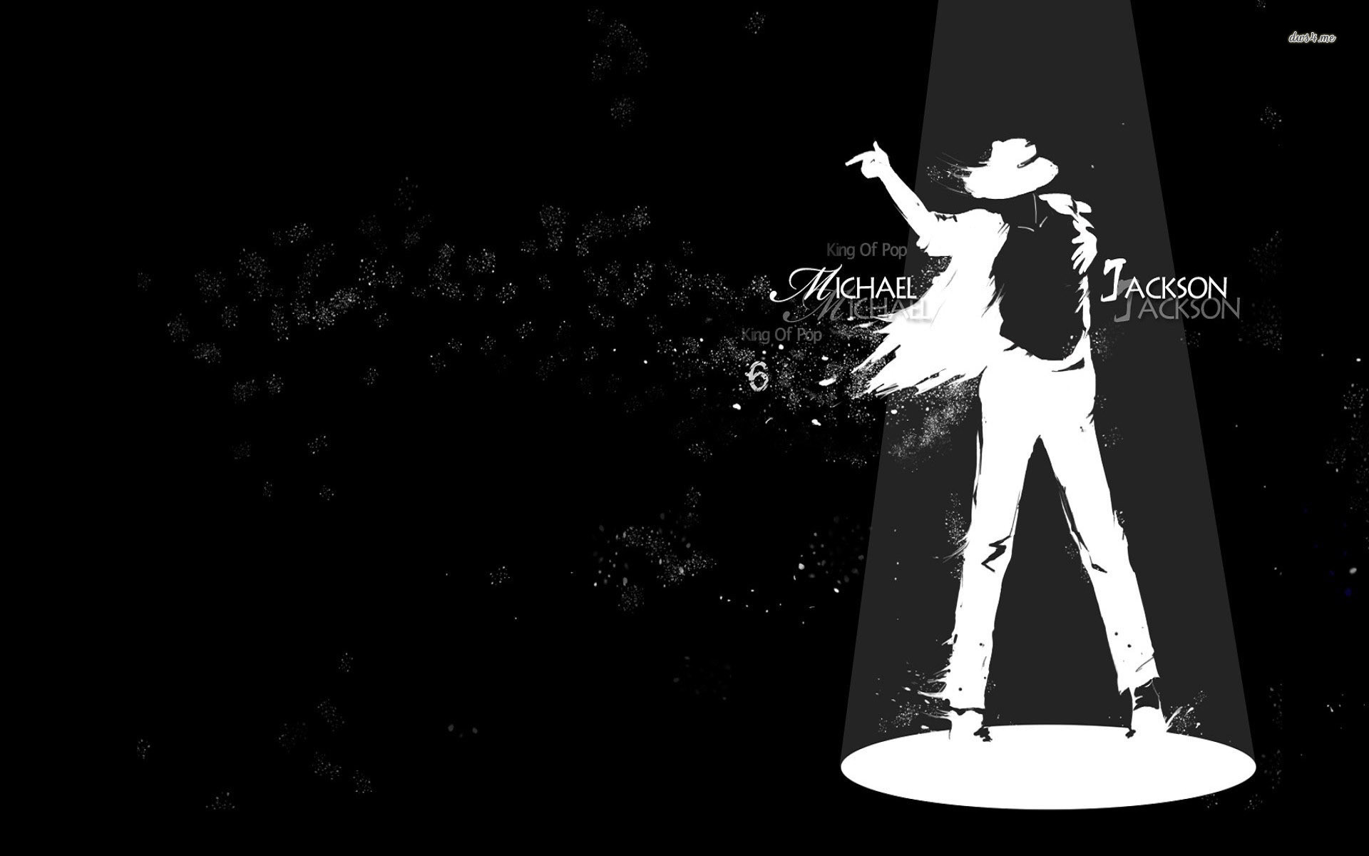 Michael Jackson, Silhouette, Riflettore, Sfondo nero, Full HD, wallpaper per PC