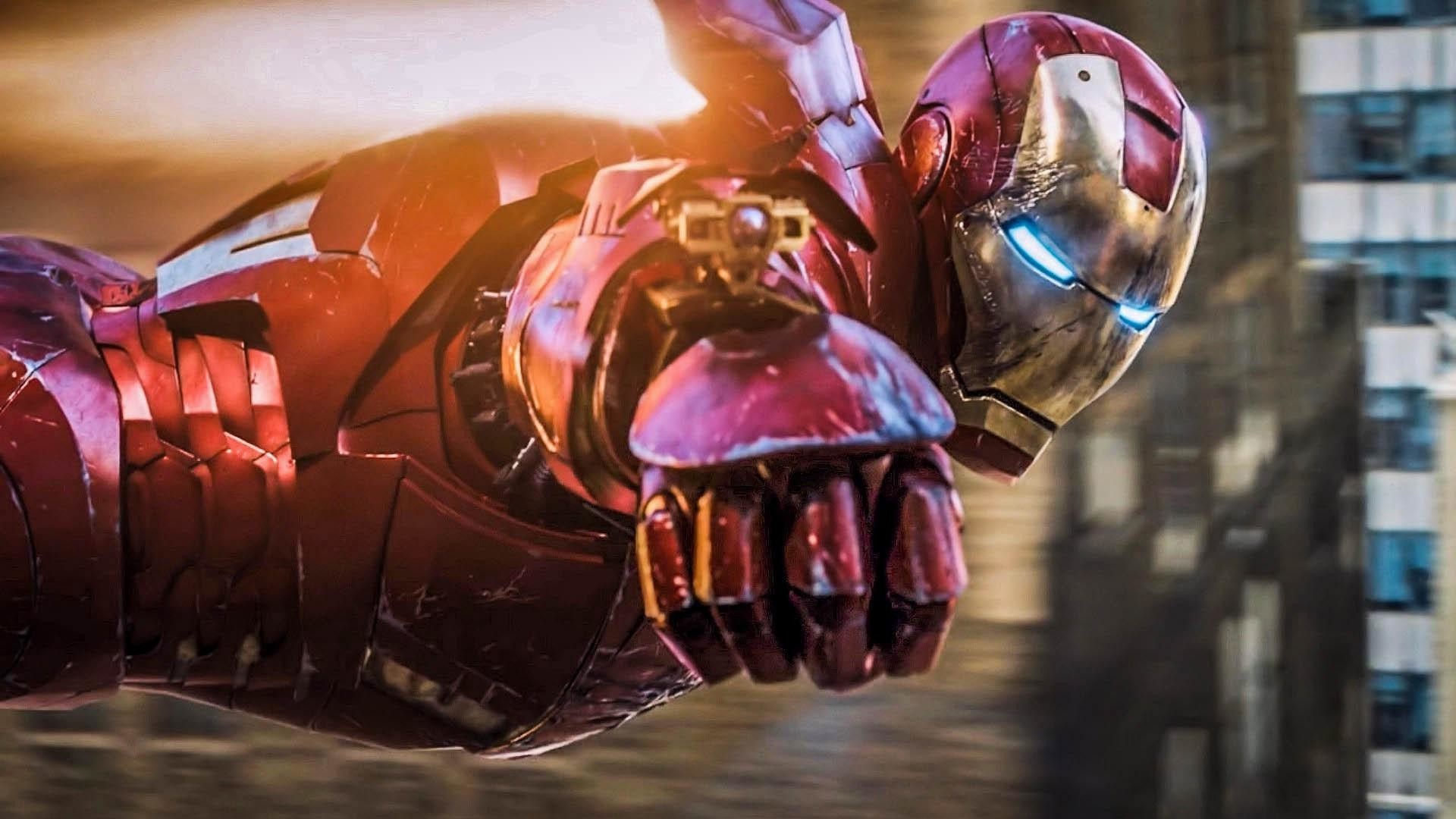 Iron Man, Armatura, Volo, 1920x1080, sfondo per PC