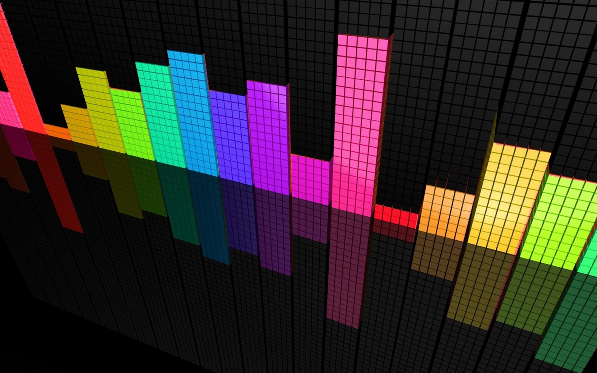Equalizzatore, Barre colorate, Musica, 1920x1200, sfondo MacBook Pro