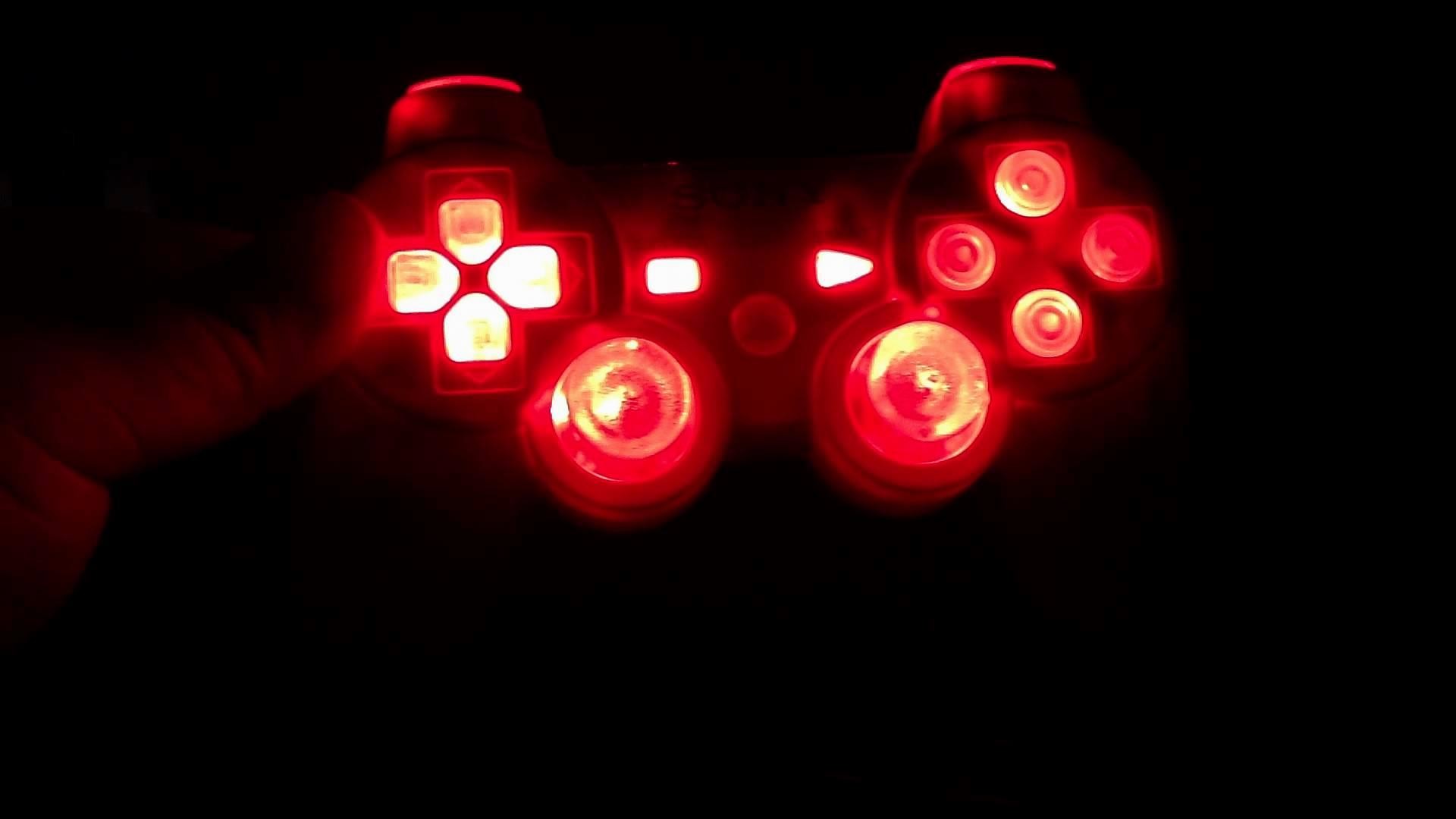 Controller, Luci rosse, Sfondo nero, 1920x1080, wallpaper desktop