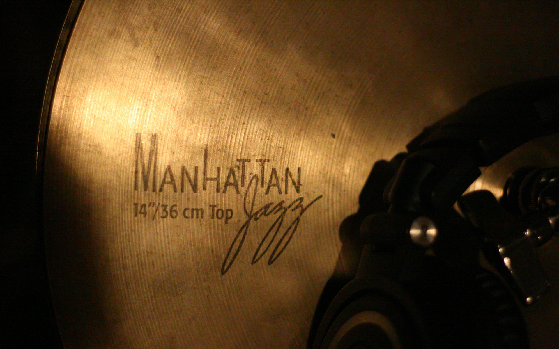 Manhattan Jazz, Piatto, Batteria, Dorato, Full HD, sfondo desktop