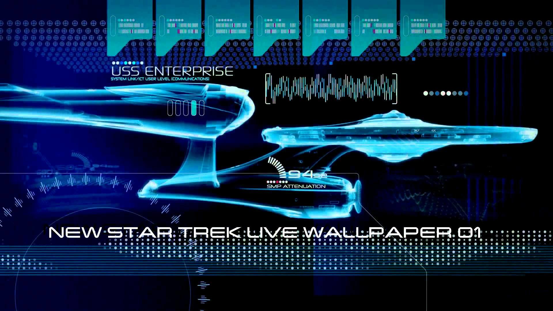 USS Enterprise, Star Trek, Interfaccia olografica, Blu, Tecnologia, sfondo Full HD per portatile