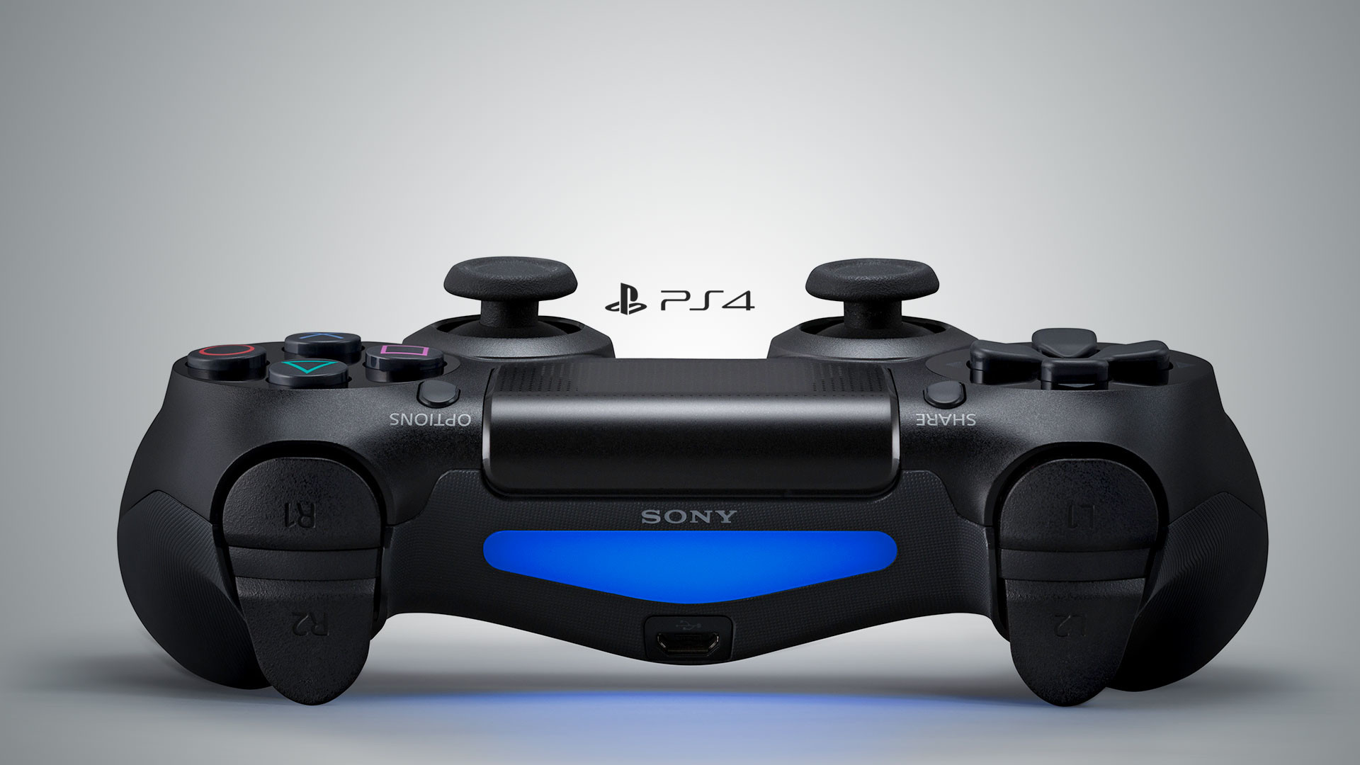DualShock 4, PlayStation 4, Sony, Controller, Barra luminosa, 1920x1080, immagine di sfondo