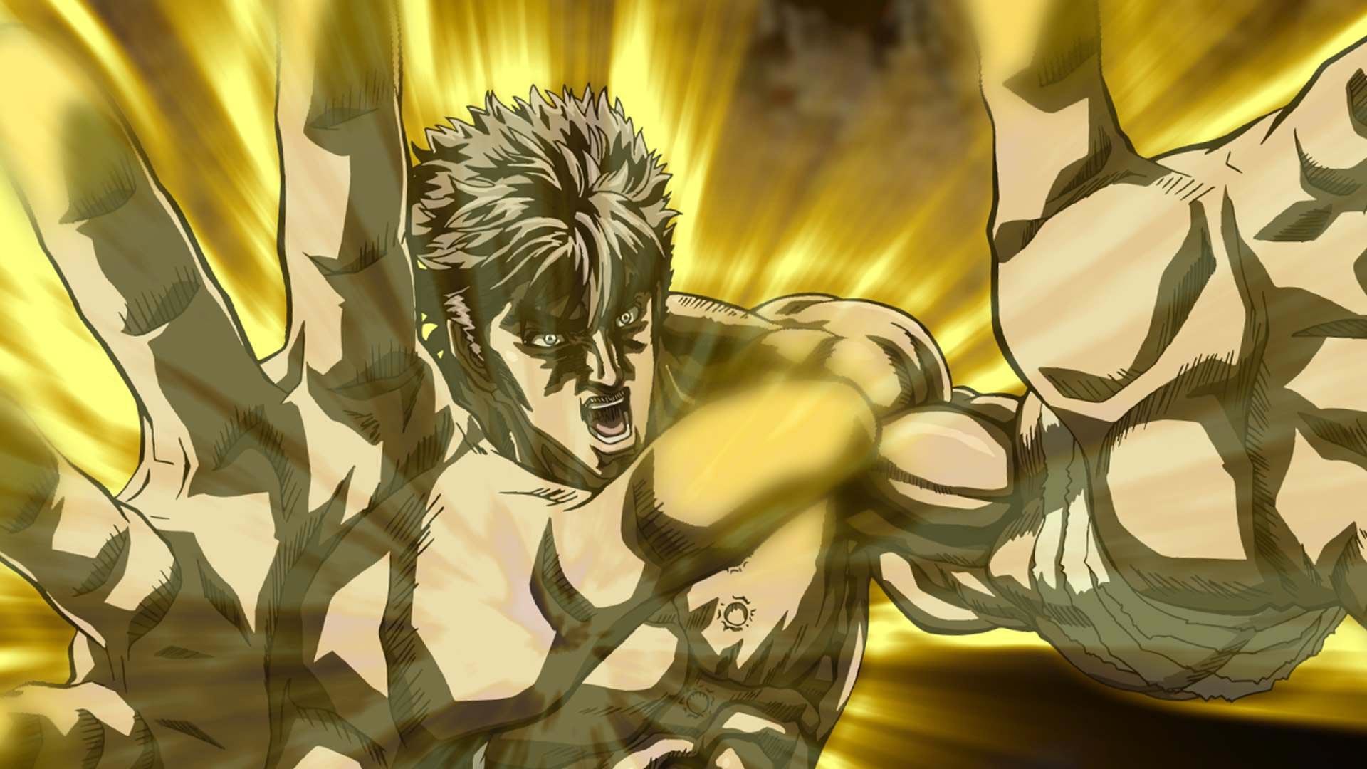 Kenshiro, Ken il guerriero, Aura dorata, Muscoli, 16:9 Full HD, sfondo widescreen
