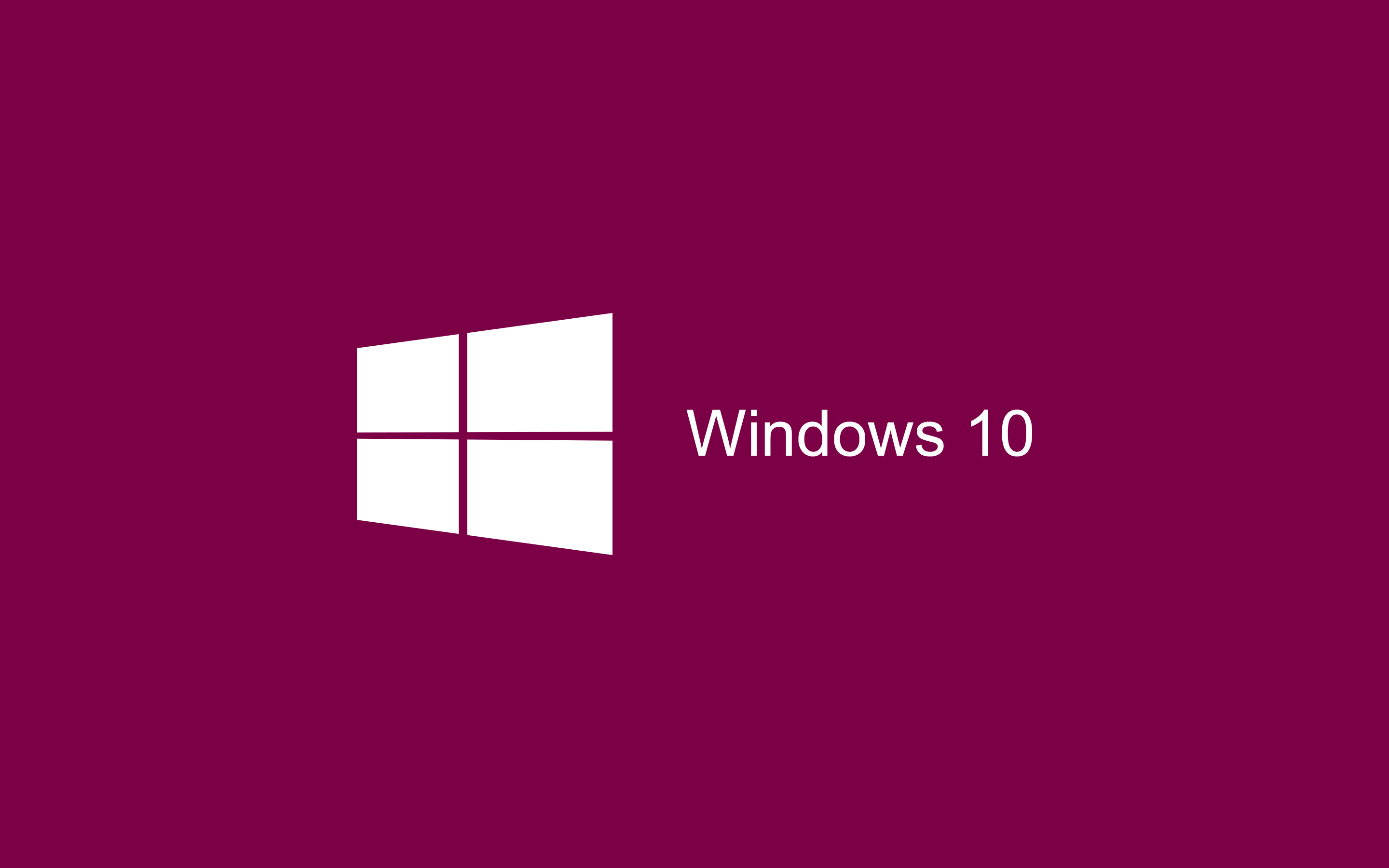 Windows 10, Logo Windows, Sfondo bordeaux, 2K, wallpaper per PC